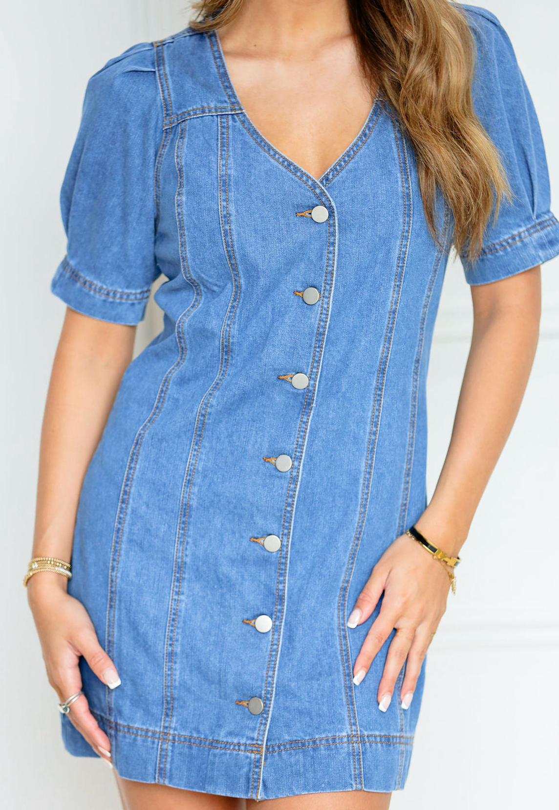 Denim Button Down Dress