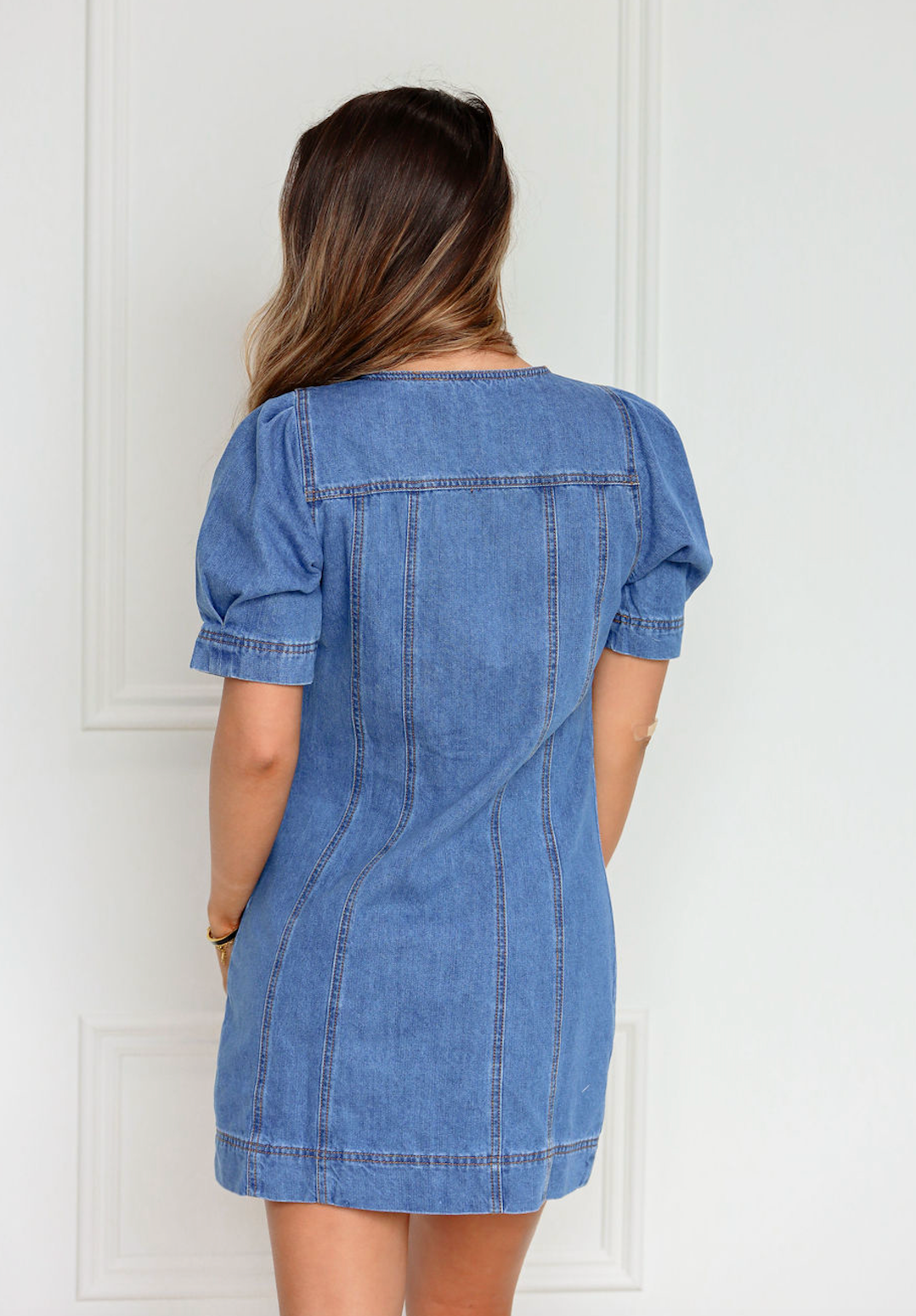 Denim Button Down Dress