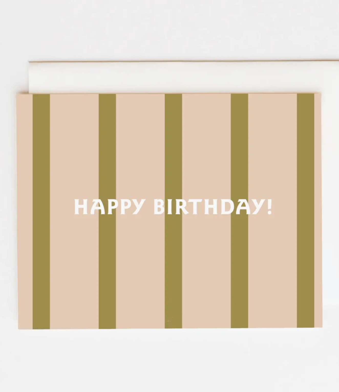 Happy Birthday Stripe Card