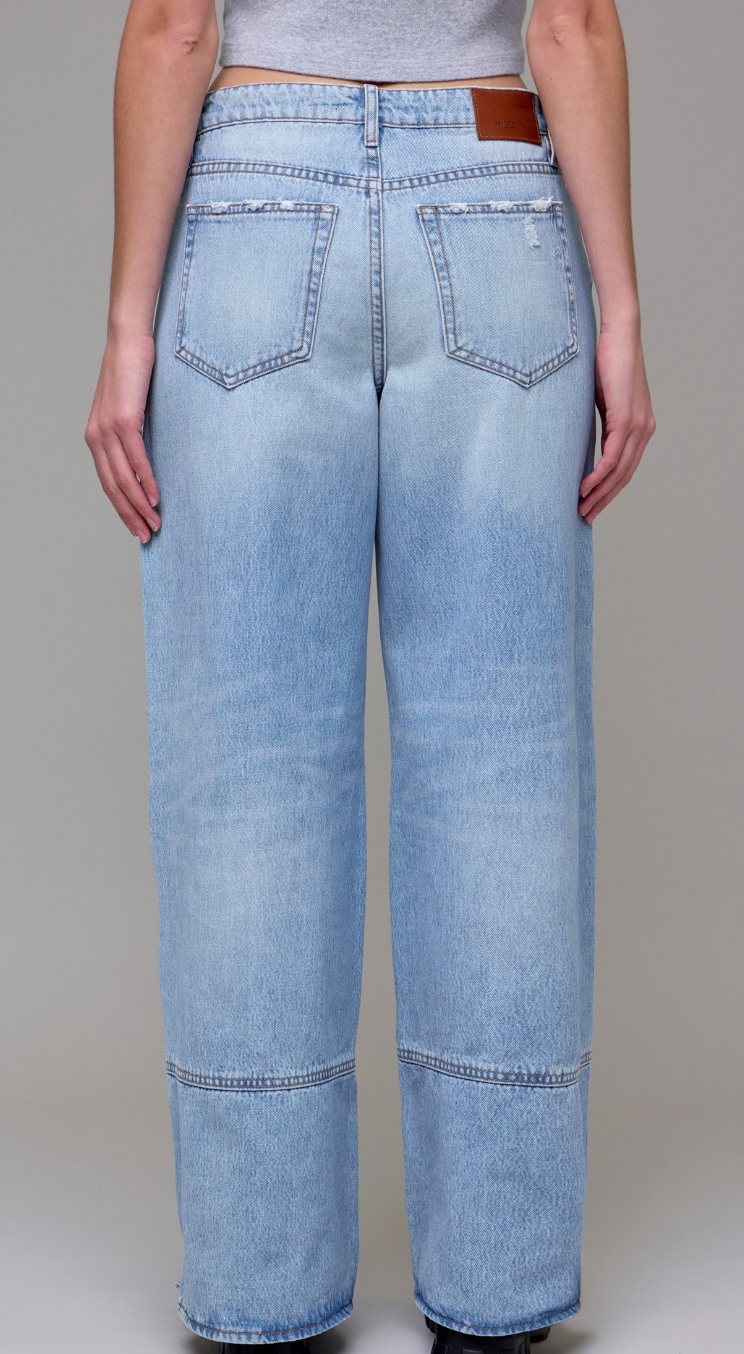 Super Wide Leg Seam Jeans