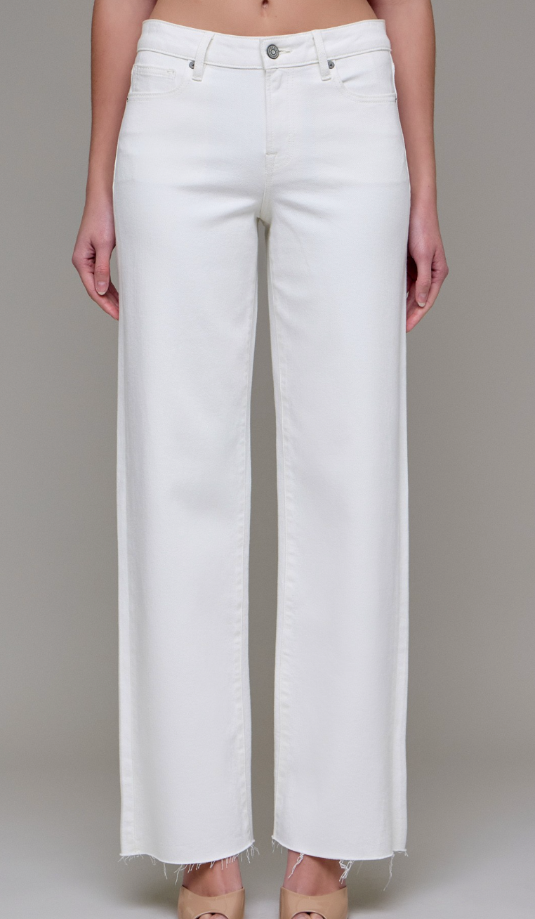 White Loghan Dad Jeans