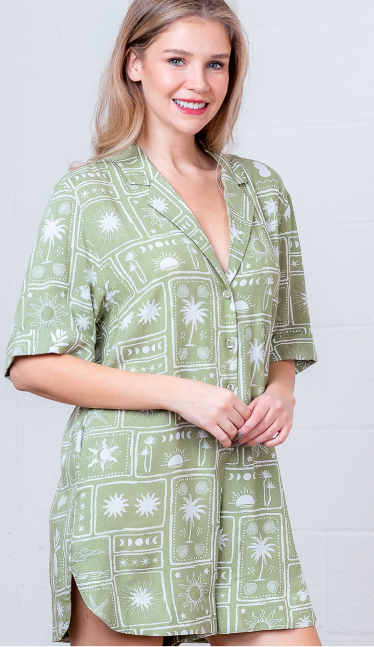 Vacay Vibes Collared Romper