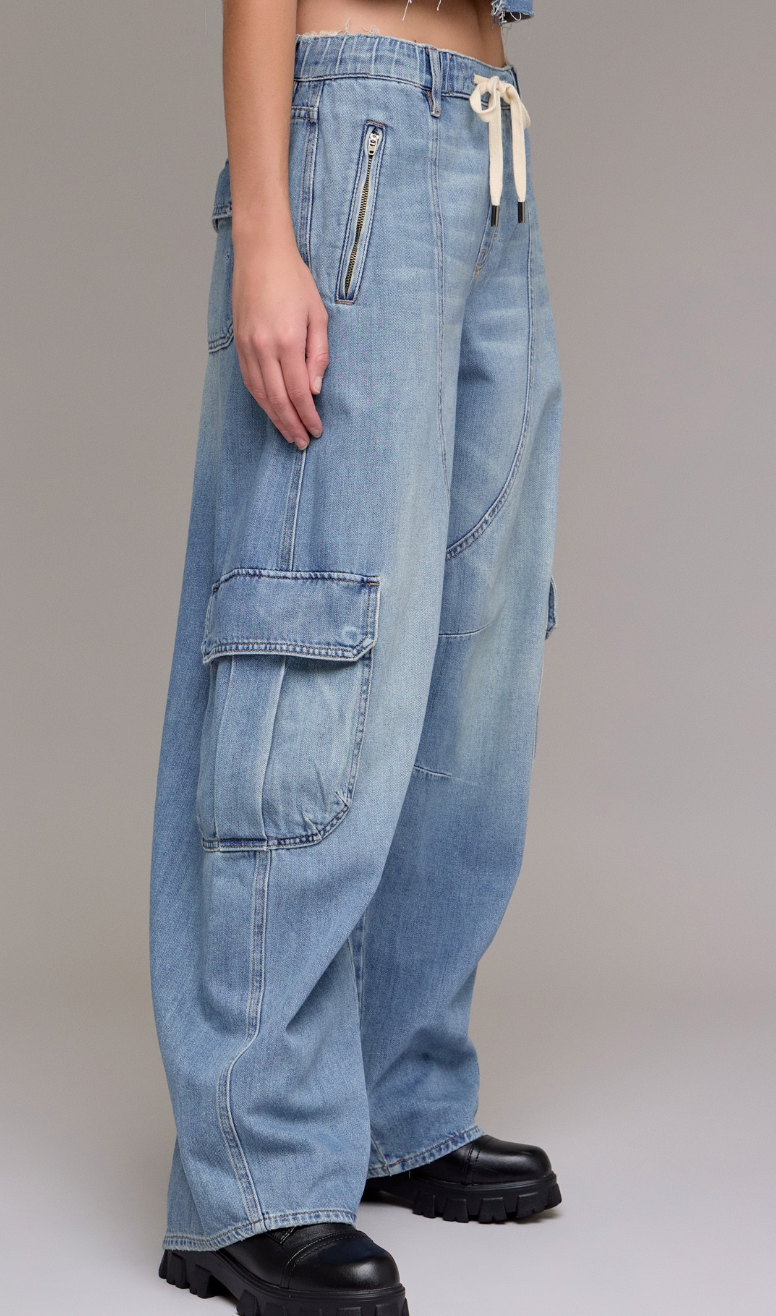 Cargo Barrel Leg Jeans
