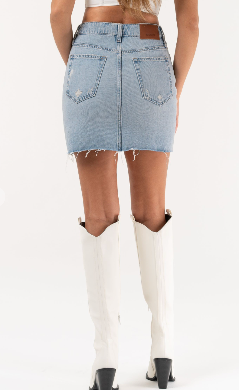 Peyton Light Denim Mini Skirt