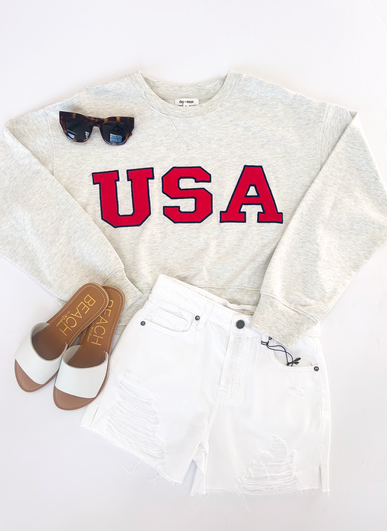 USA Crop Sweatshirt