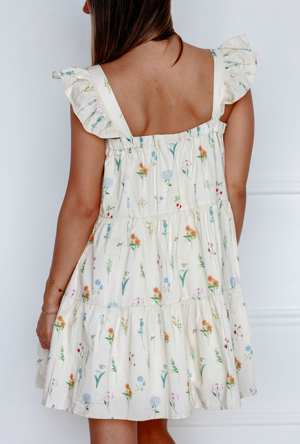 Beverly Floral Flutter Dress