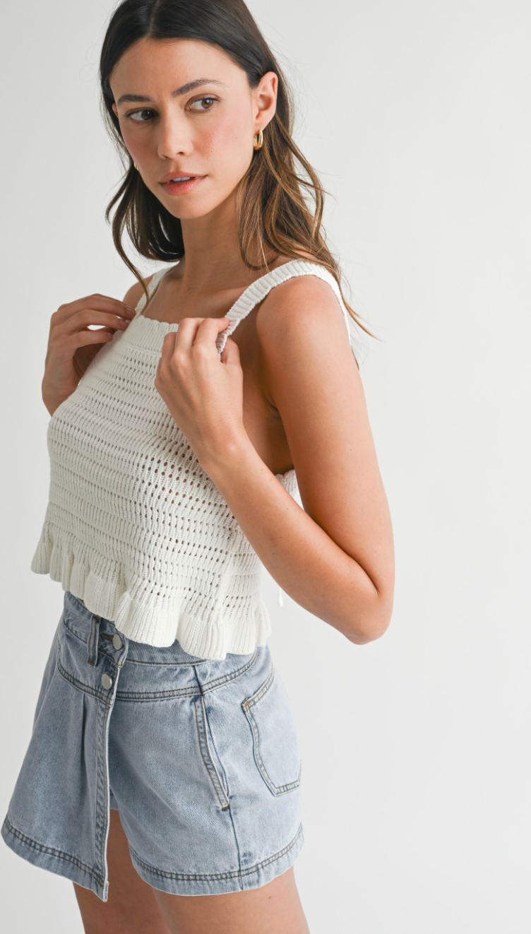 Audrey Denim Skort