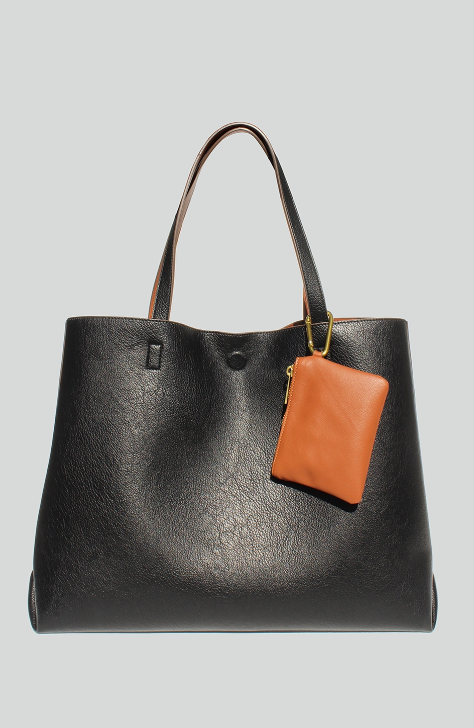 Basic Tote w/ Front Pocket Black