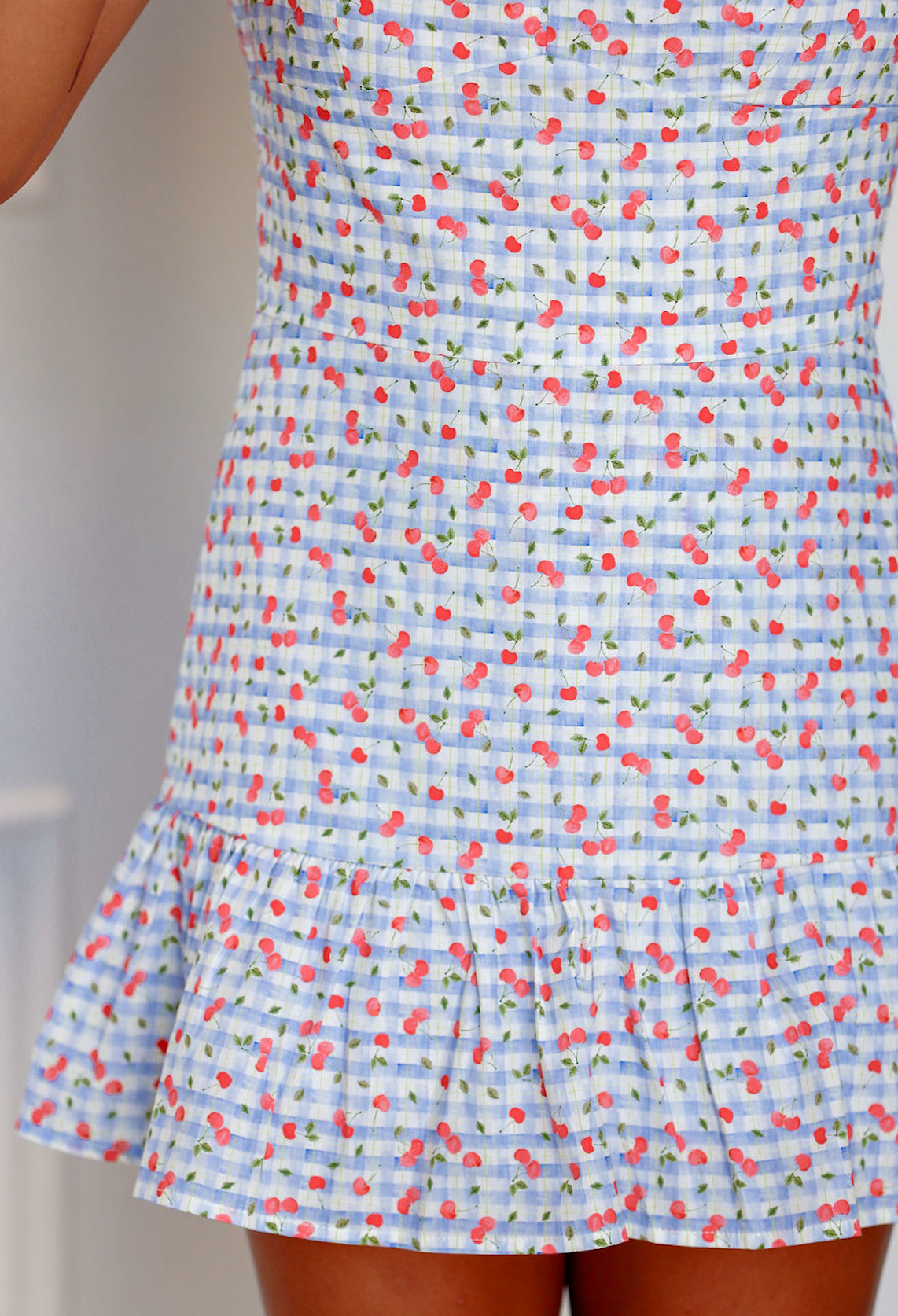 Cherry Check Romper