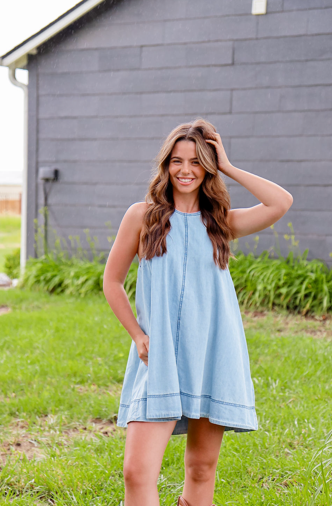Denim A-Line Dress