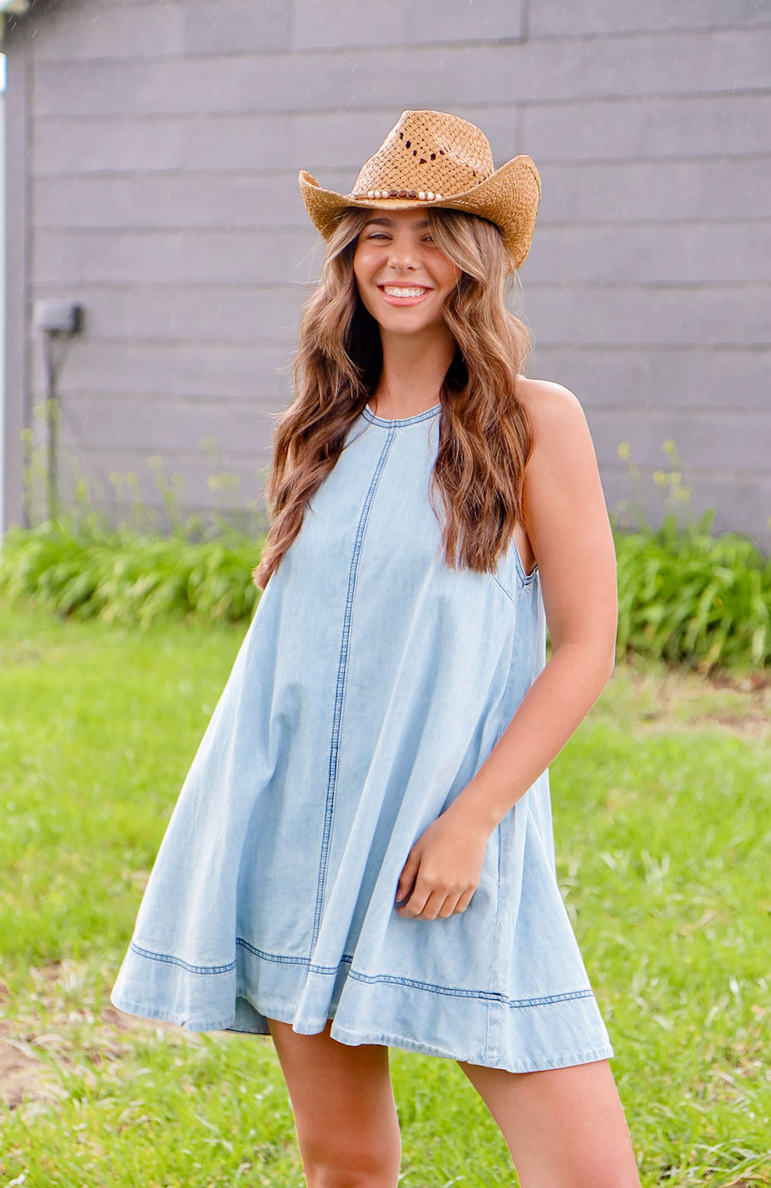 Denim A-Line Dress