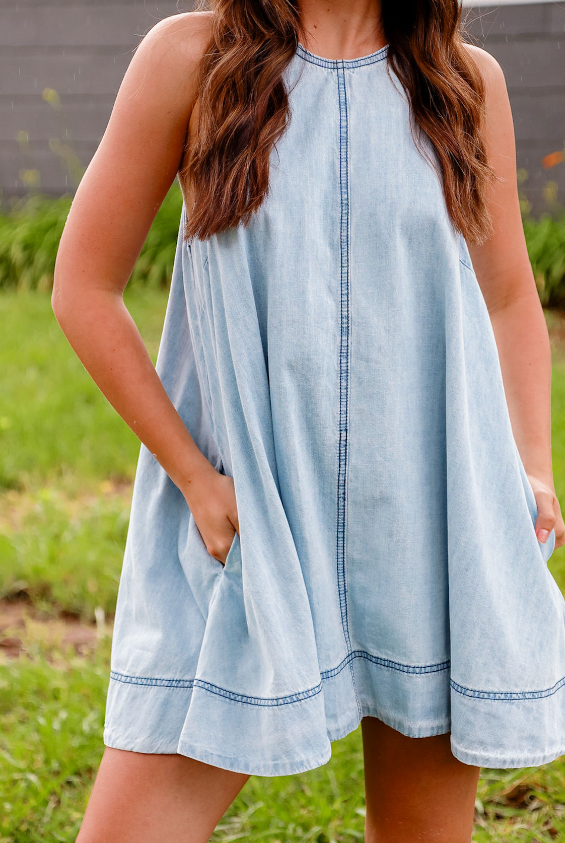 Denim A-Line Dress