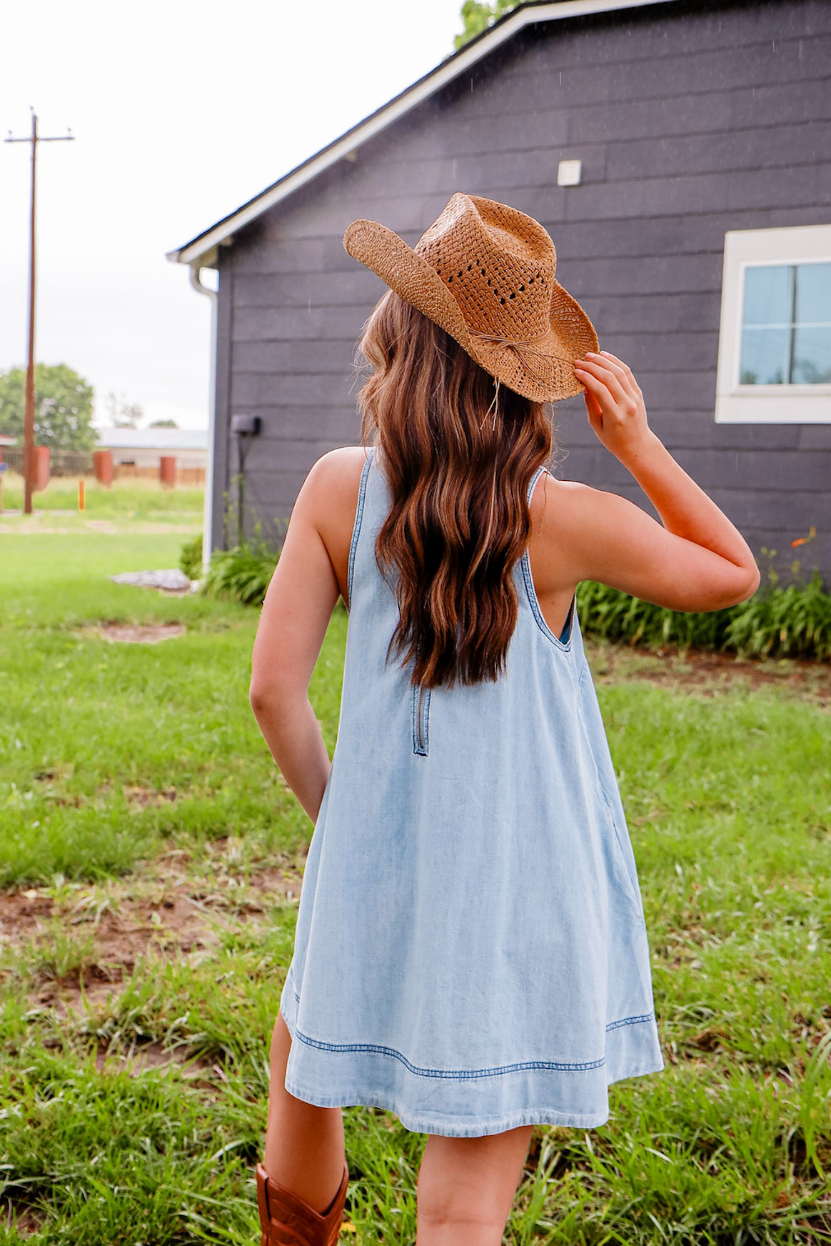 Denim A-Line Dress