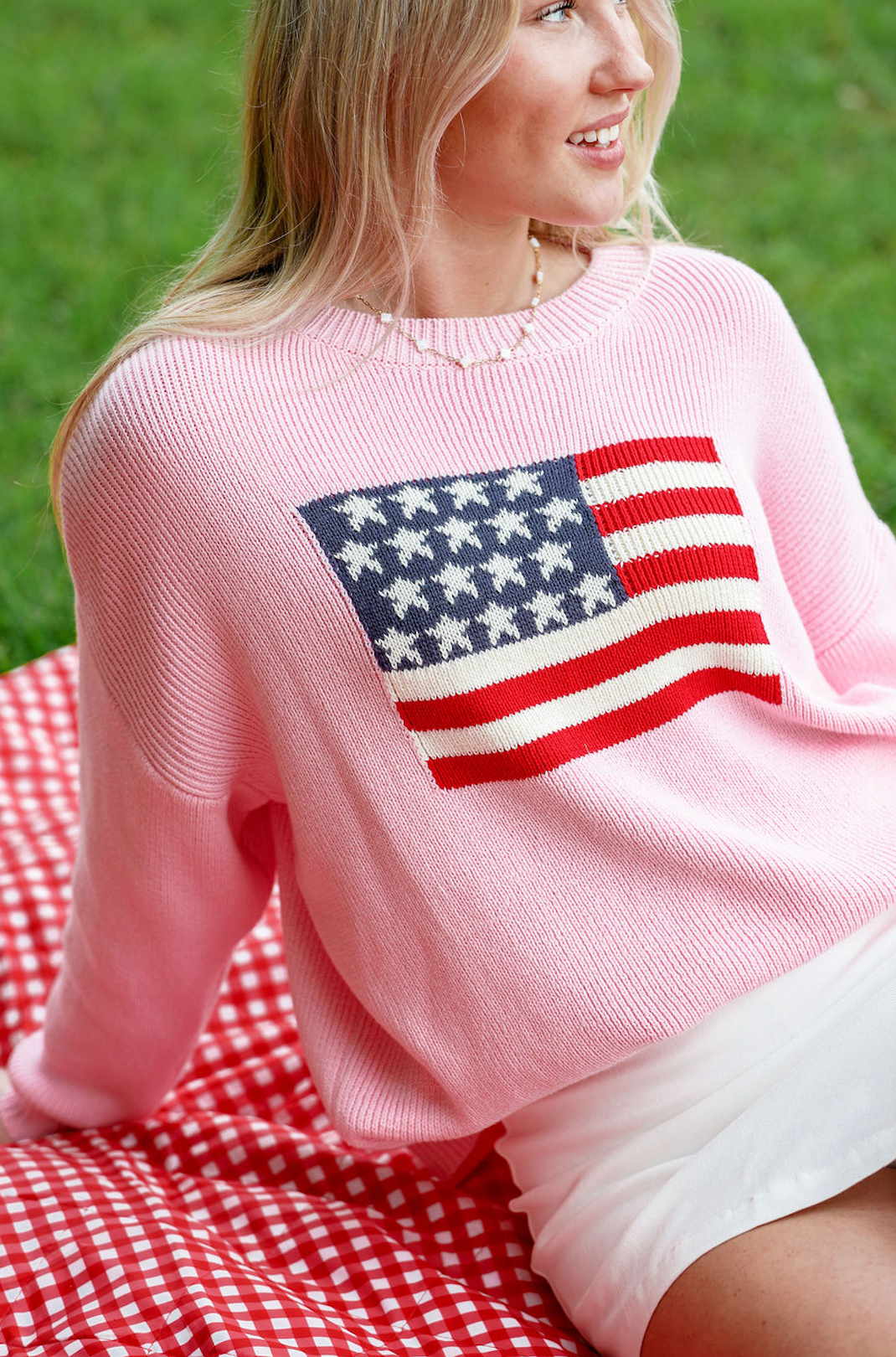 Pink Flag Sweater