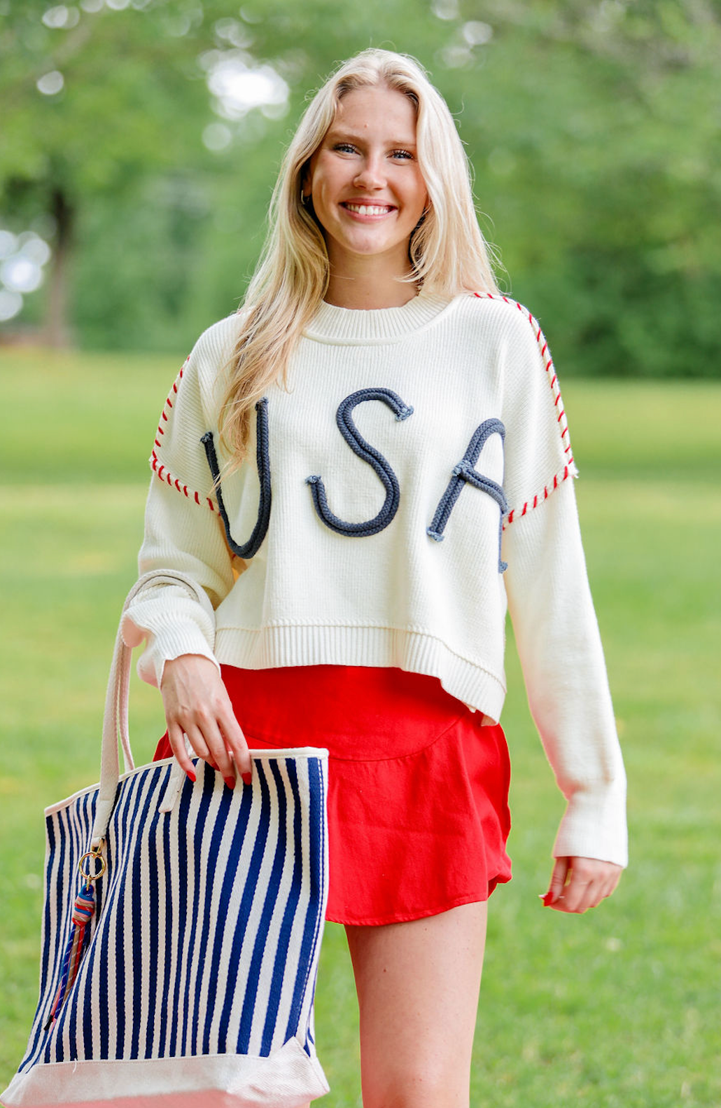 USA Stitch Knit Crewneck
