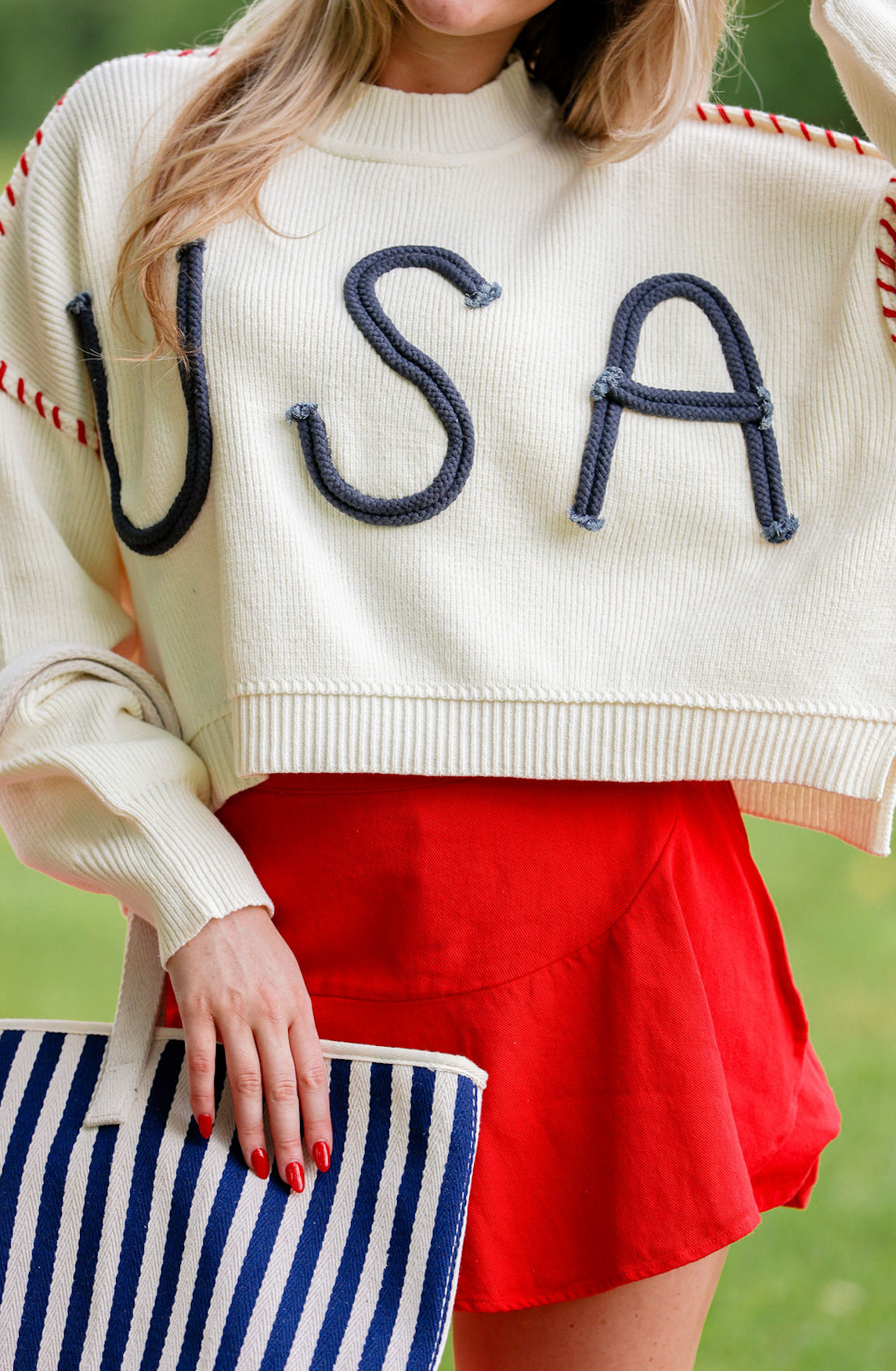 USA Stitch Knit Crewneck