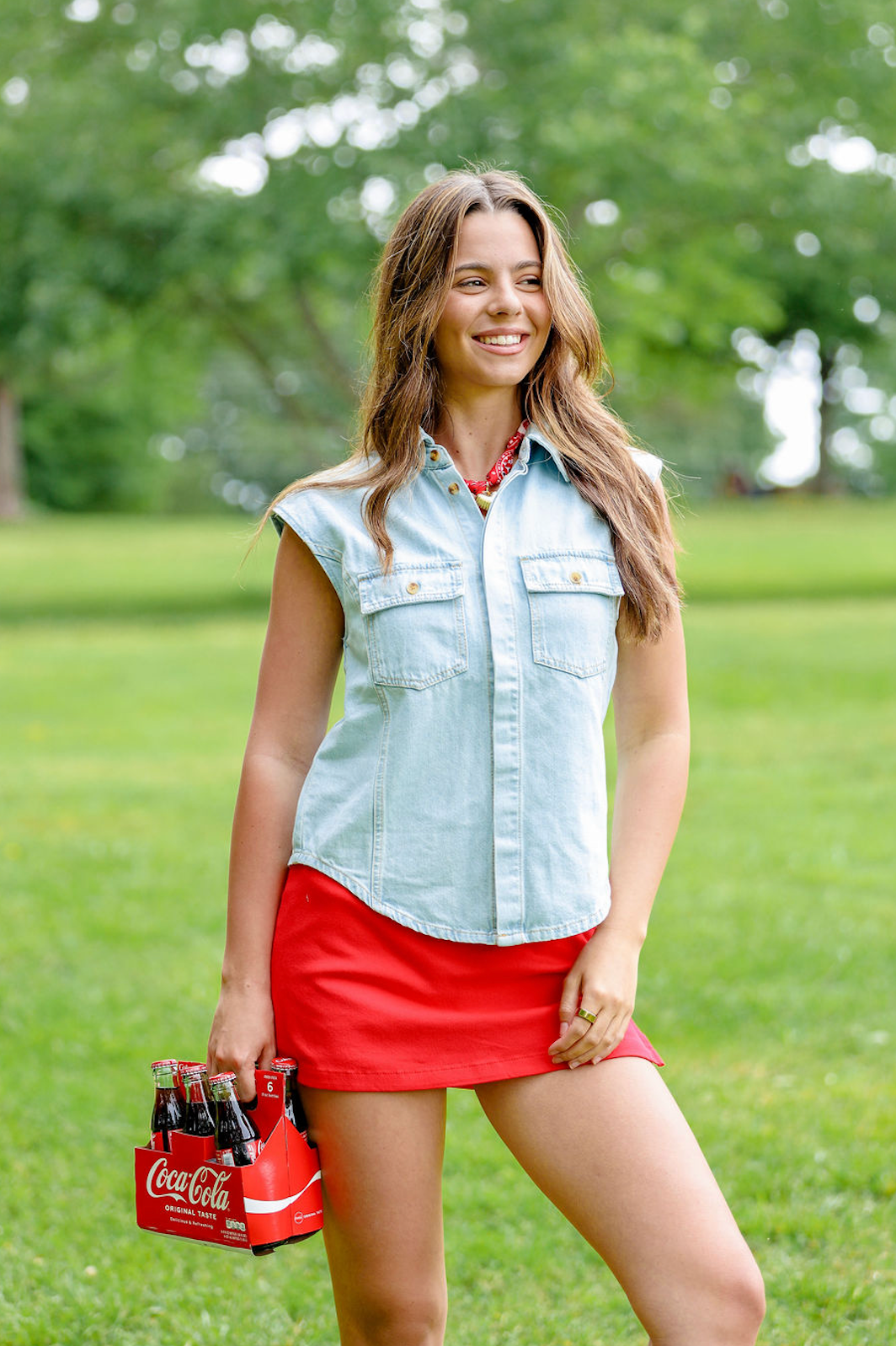 Jackie Denim Vest Top