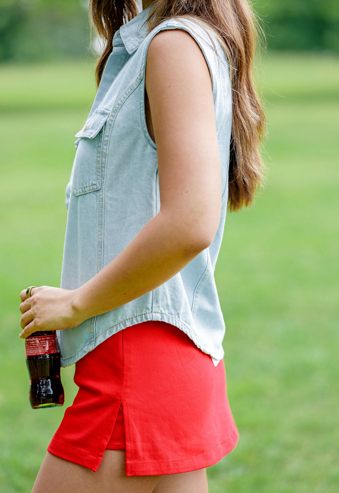 Jackie Denim Vest Top