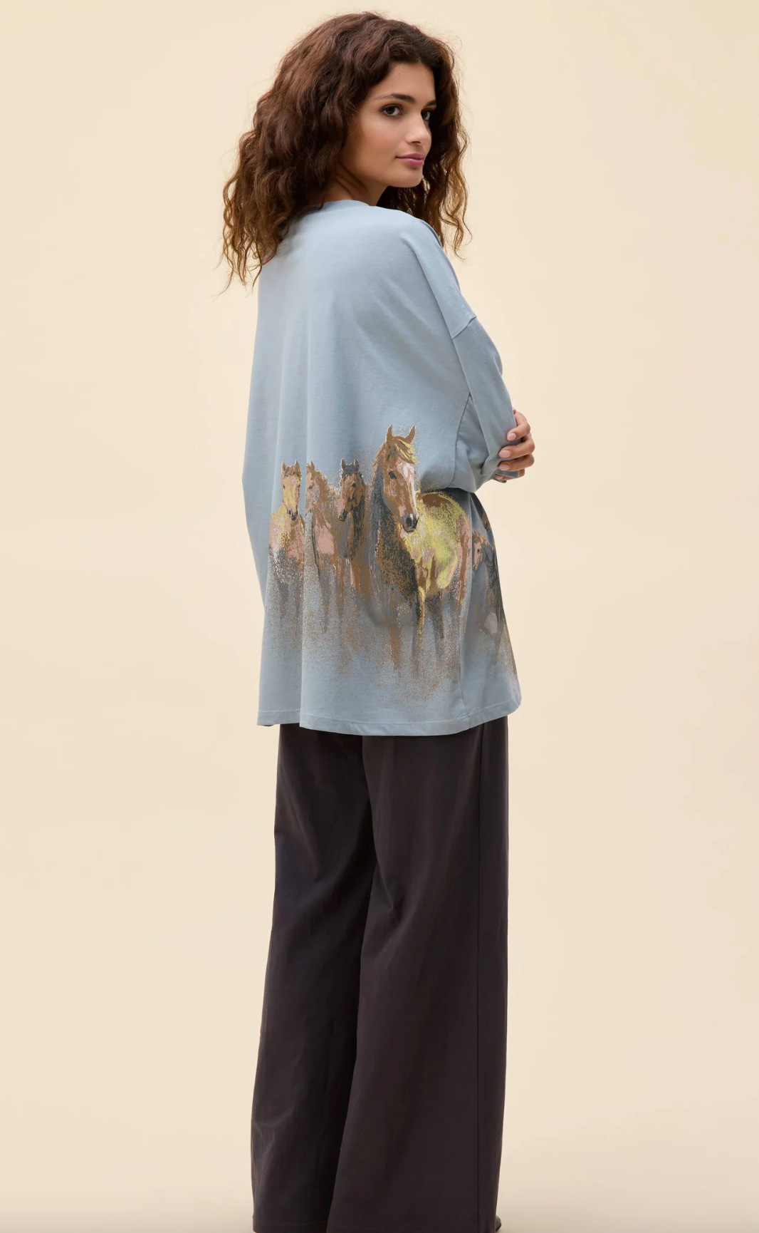 Wild Horses V-neck T-shirt