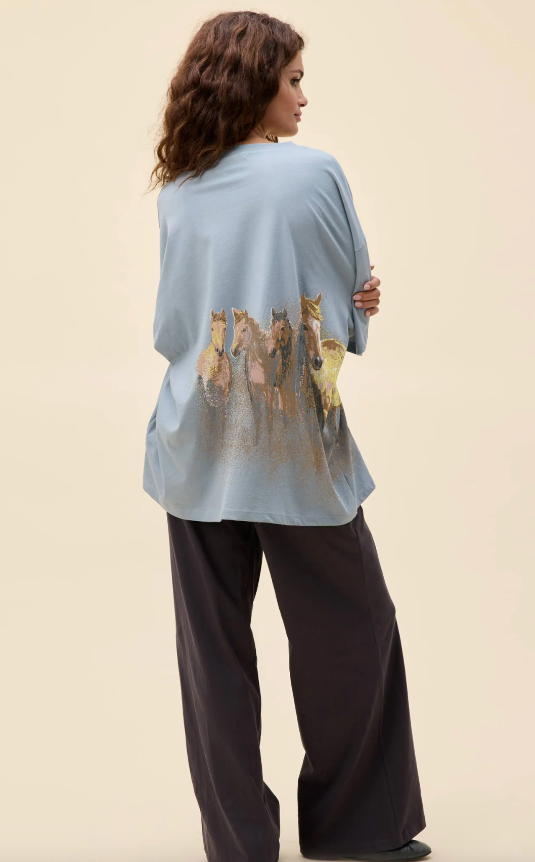 Wild Horses V-neck T-shirt