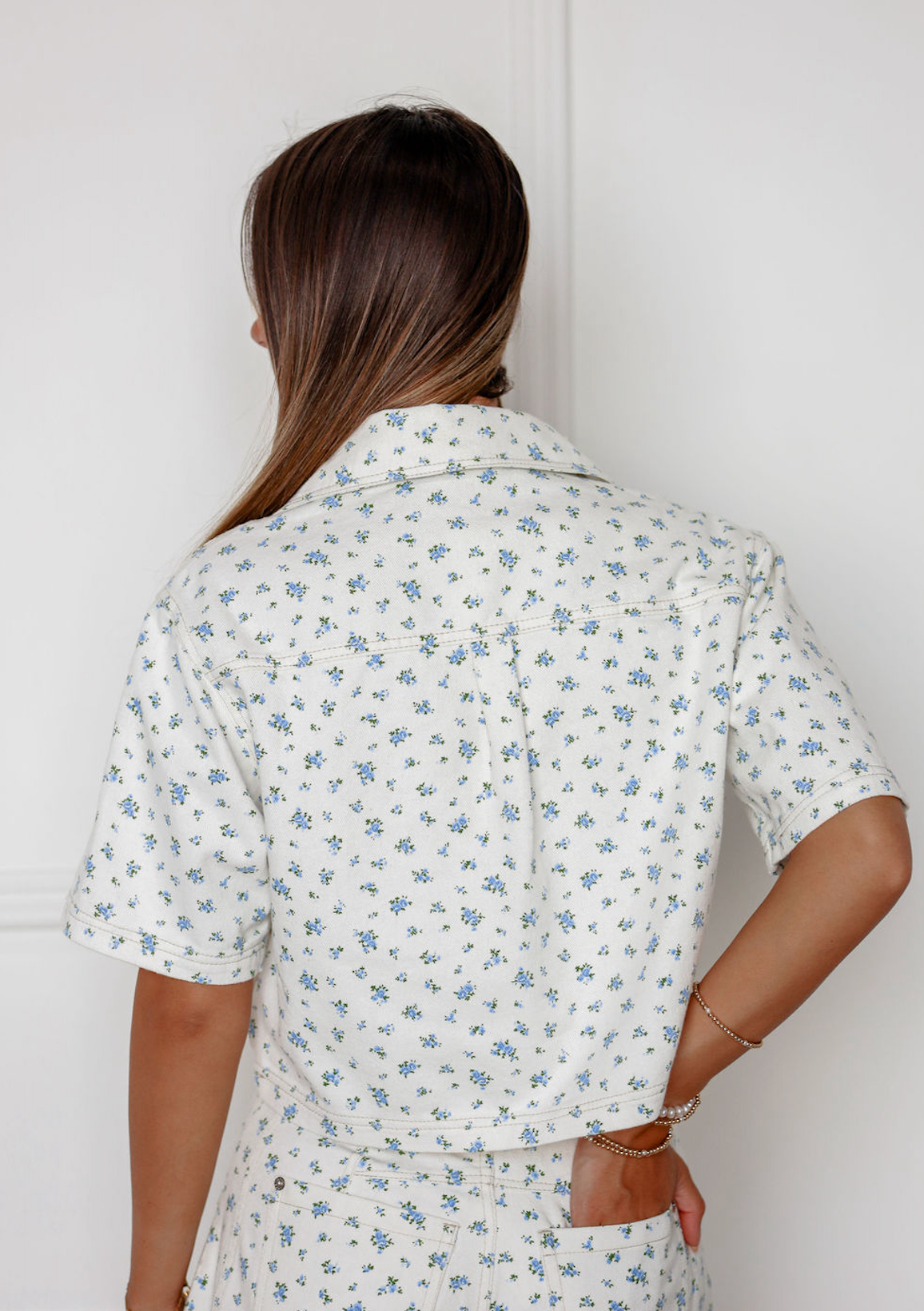 Ella Floral V-neck Top