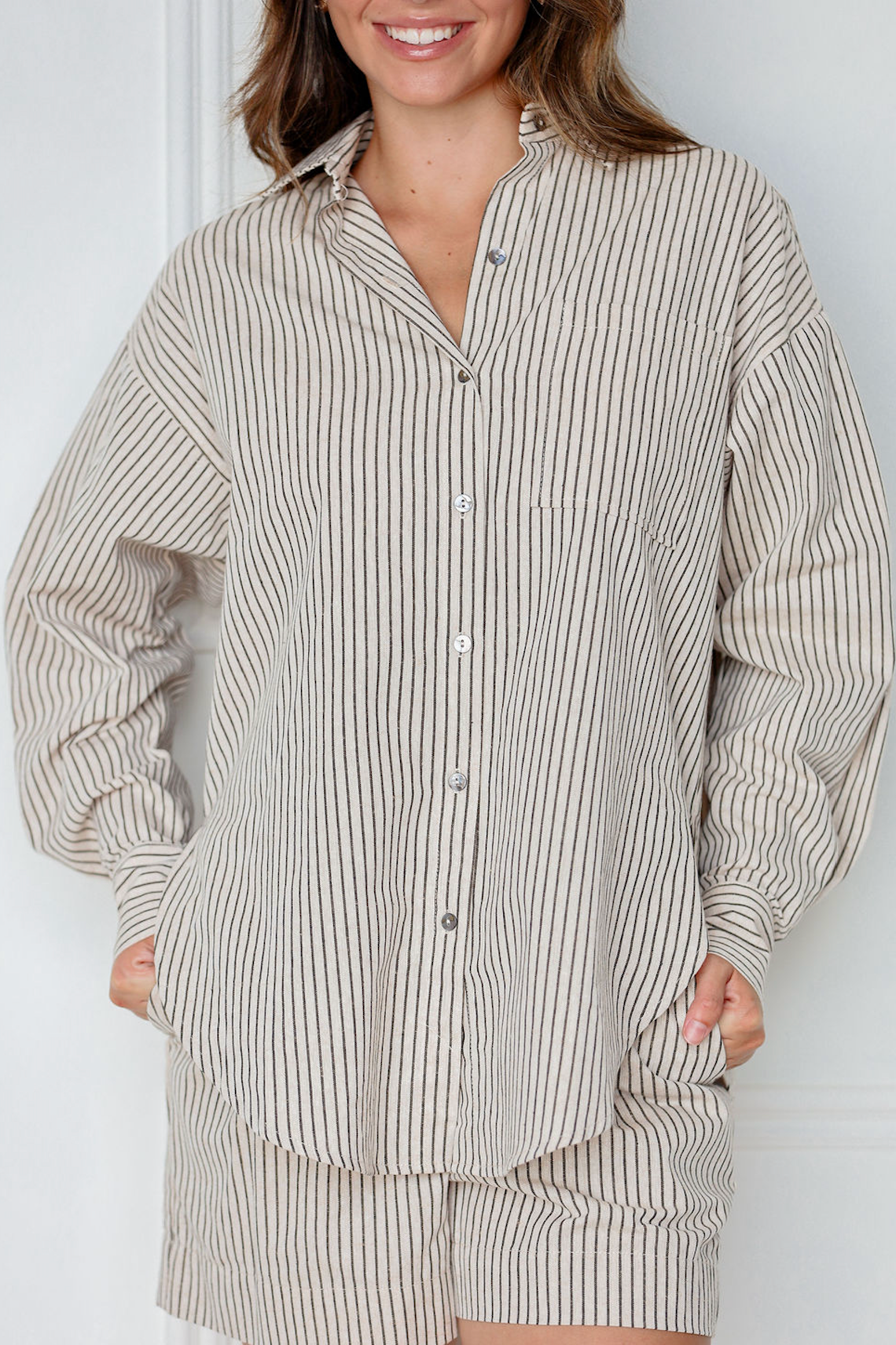 Stripe Shirt & Shorts Set of 2