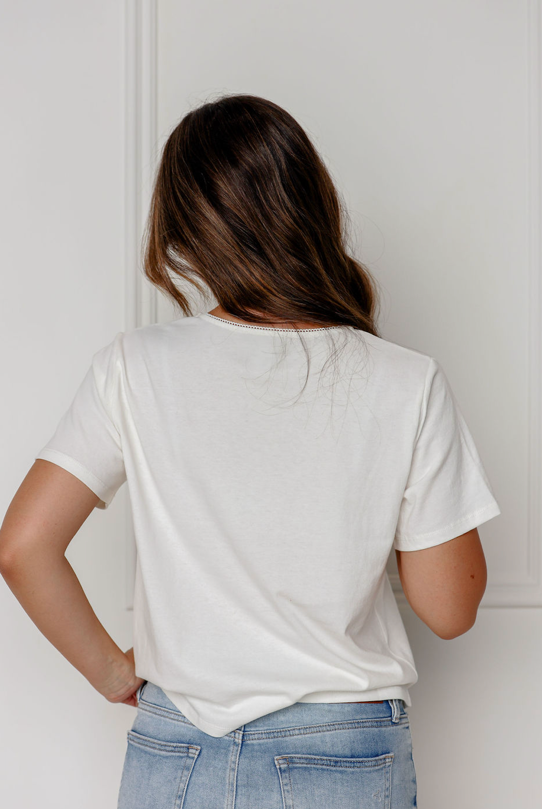 Gingham Heart Patch T-shirt