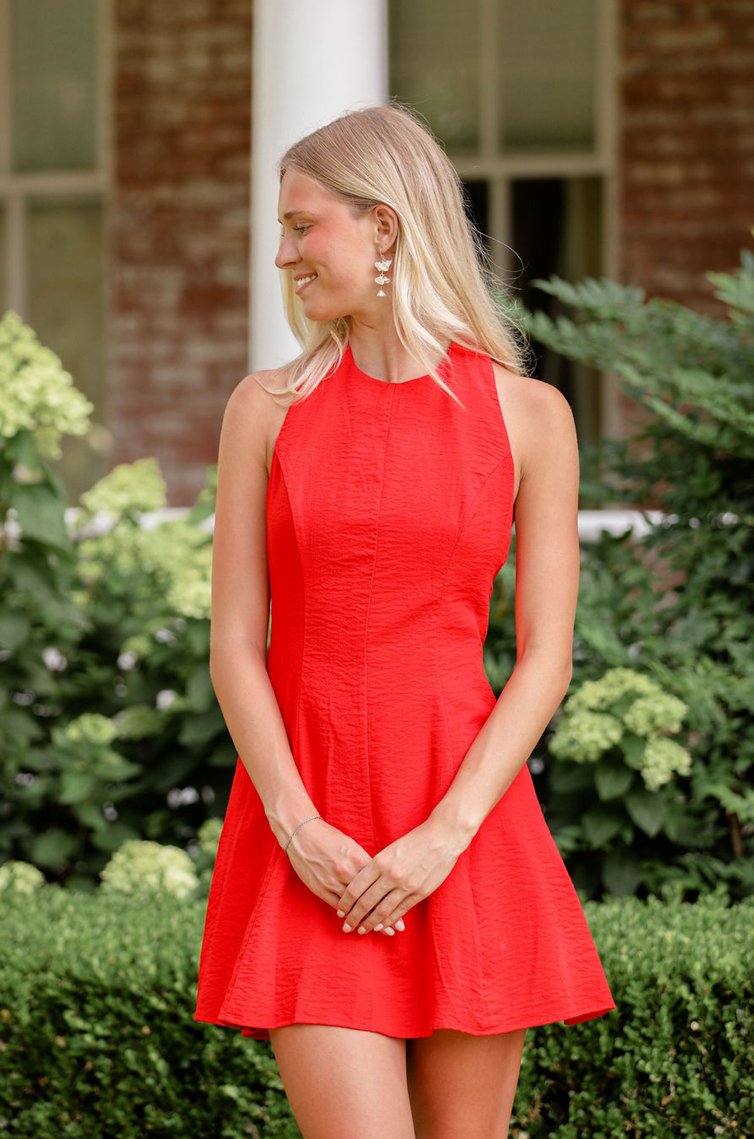 Brooke Halter Mini Dress Red