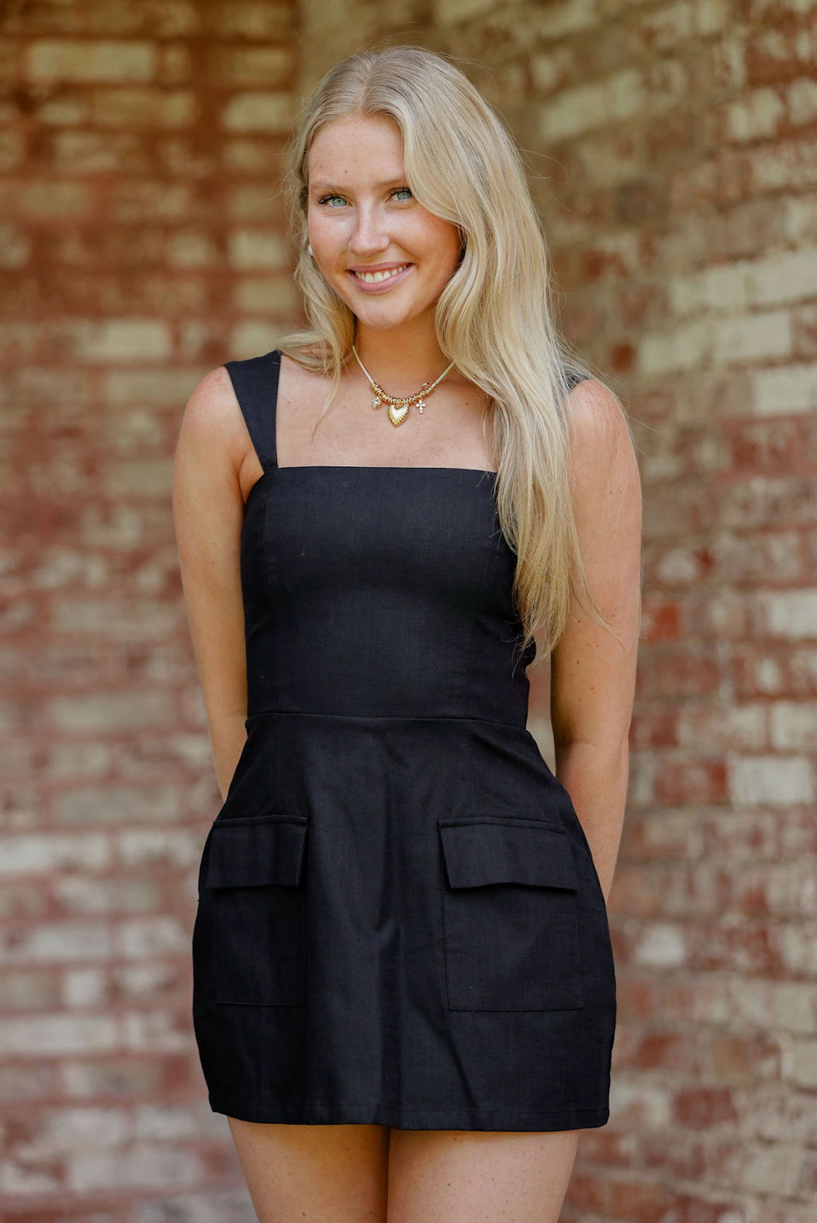 Kylie Pockets Dress Black