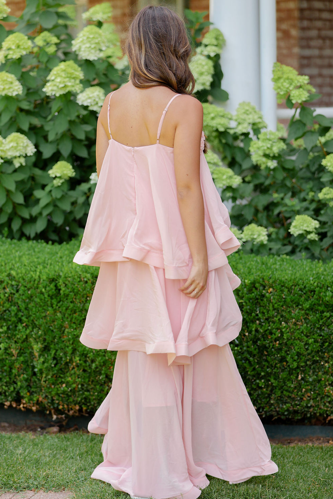 Rose Petal Tiered Maxi Dress
