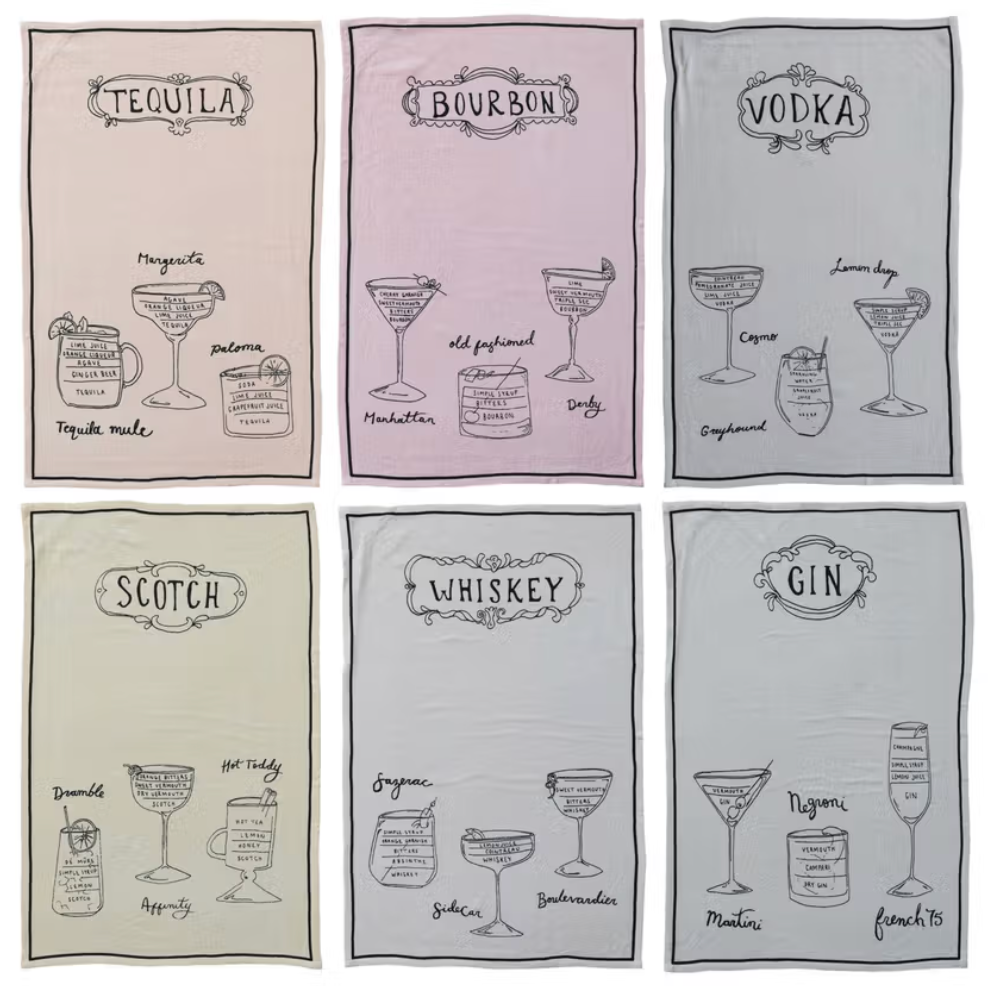 Cocktail Tea Towel - Scotch