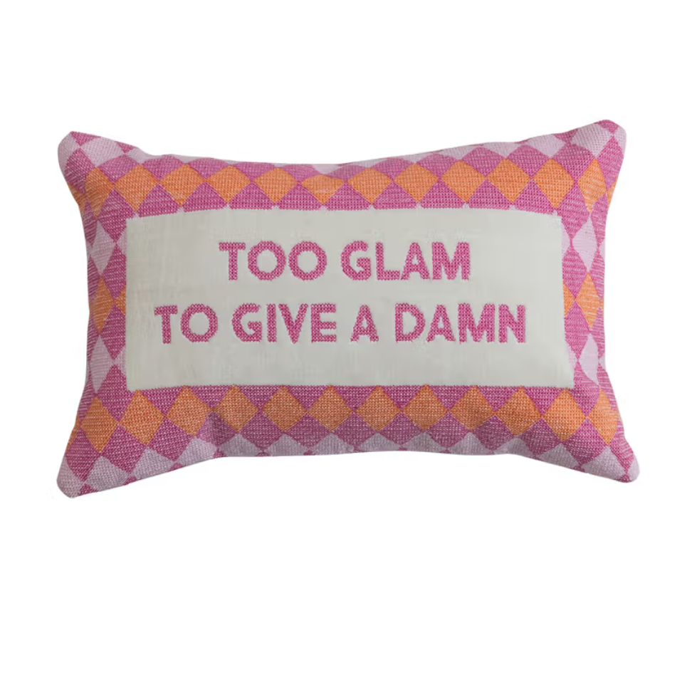 Too Glam Velvet Lumbar Pillow