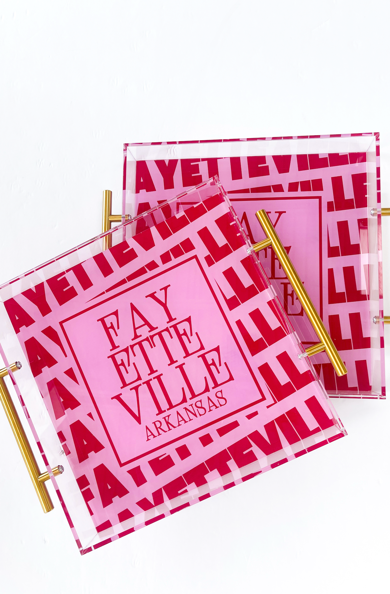 Fayetteville Arkansas Large Acrylic Tray