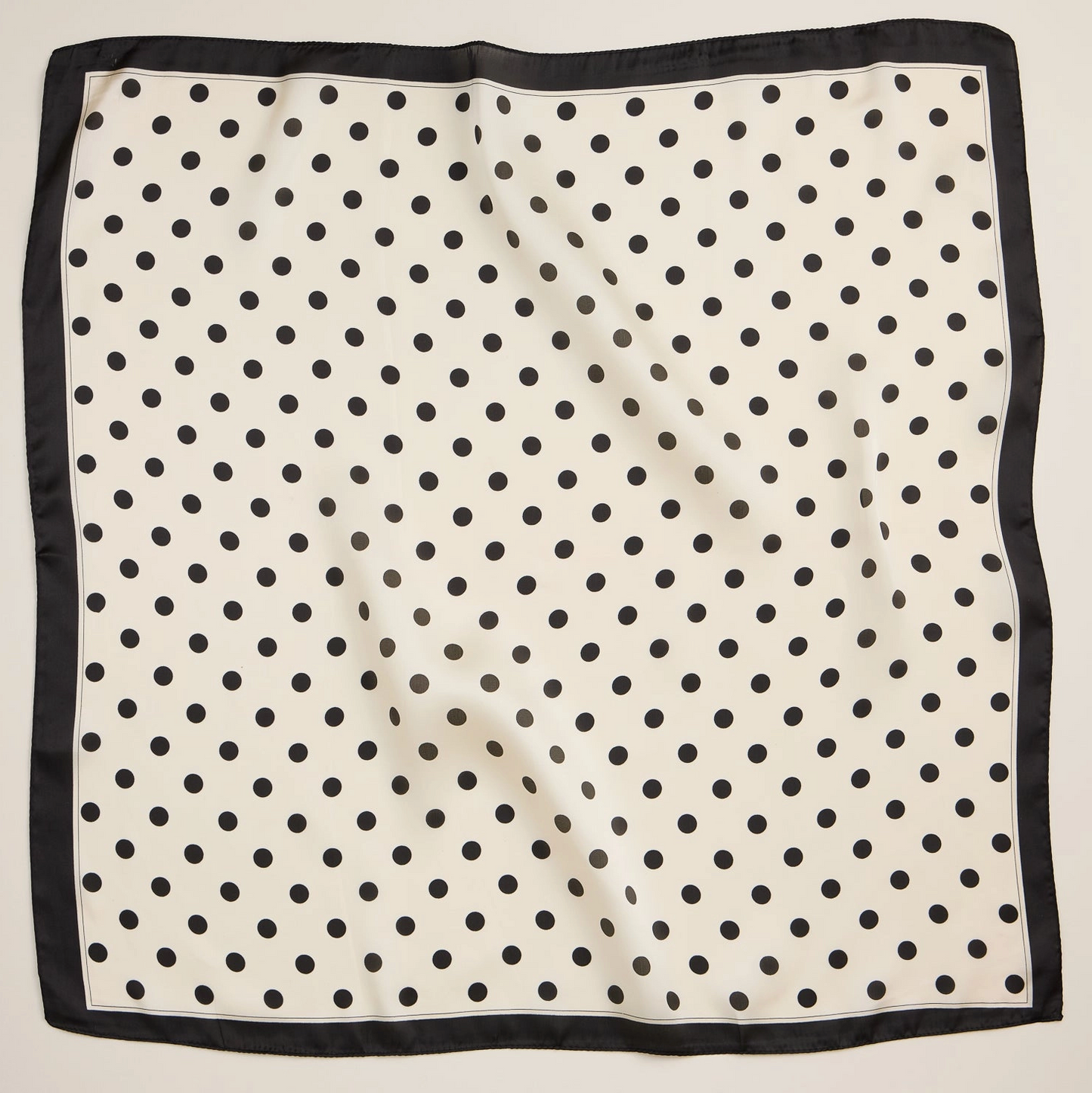 White Polka Dot Scarf