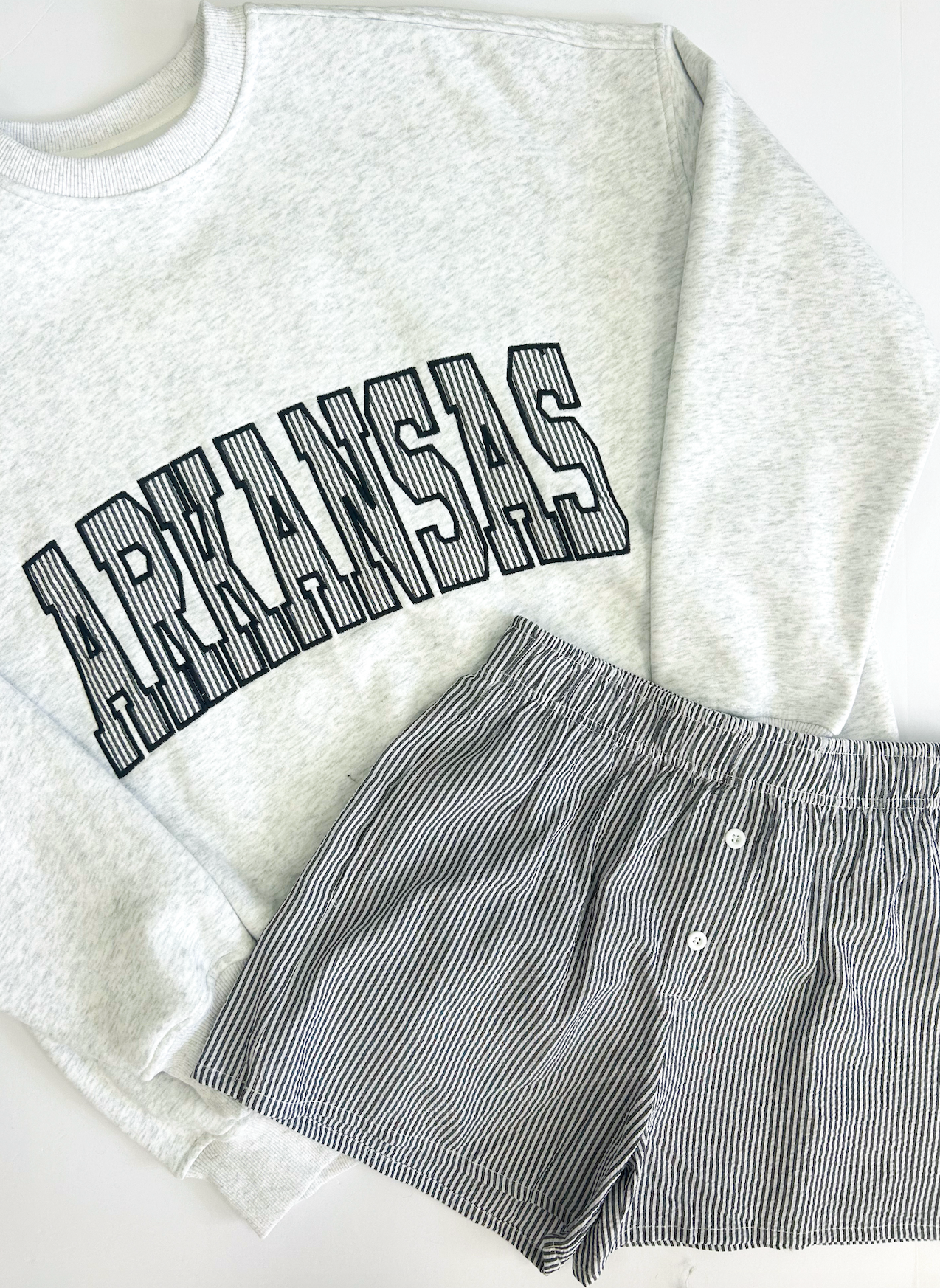 Arkansas Seersucker Sweatshirt