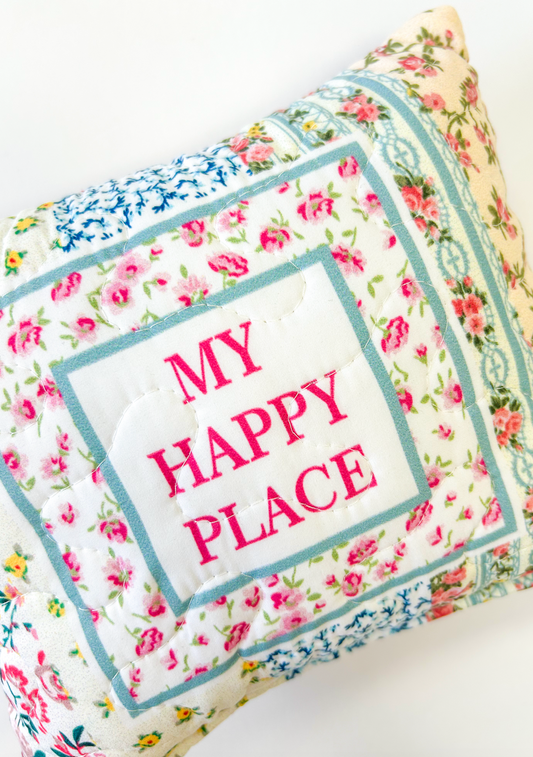 My Happy Place Pillow
