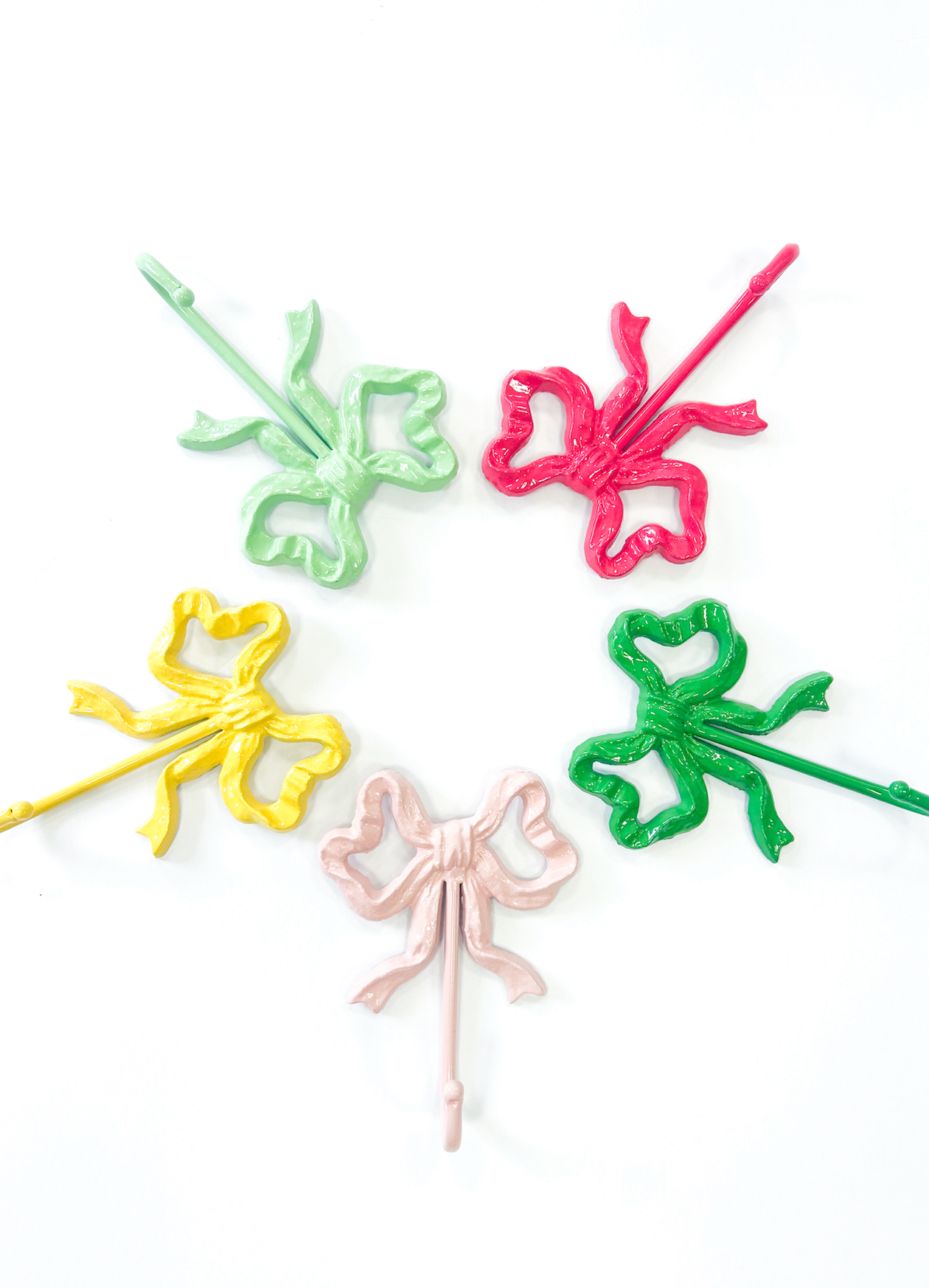 Bow Shaped Wall Hook - Mint