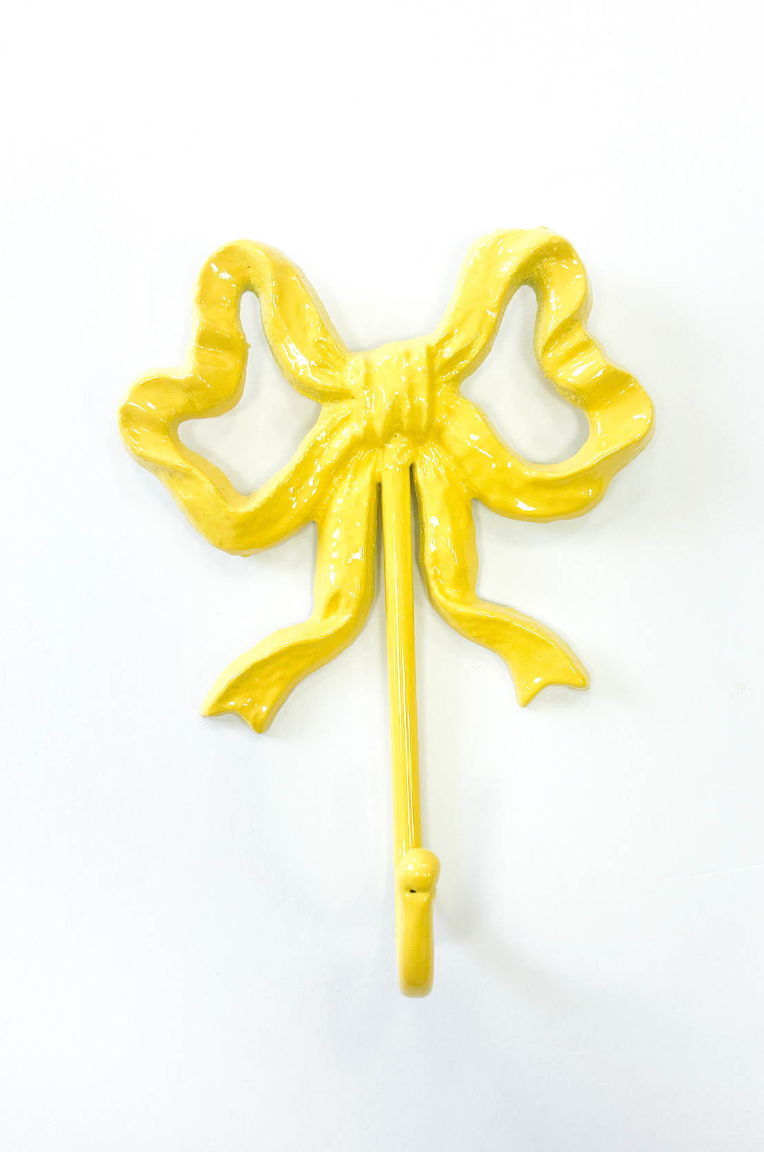 Bow Shaped Wall Hook - Yellow