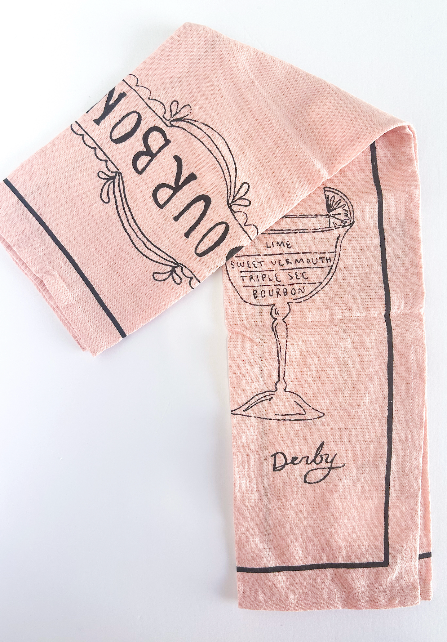 Cocktail Tea Towel - Bourbon