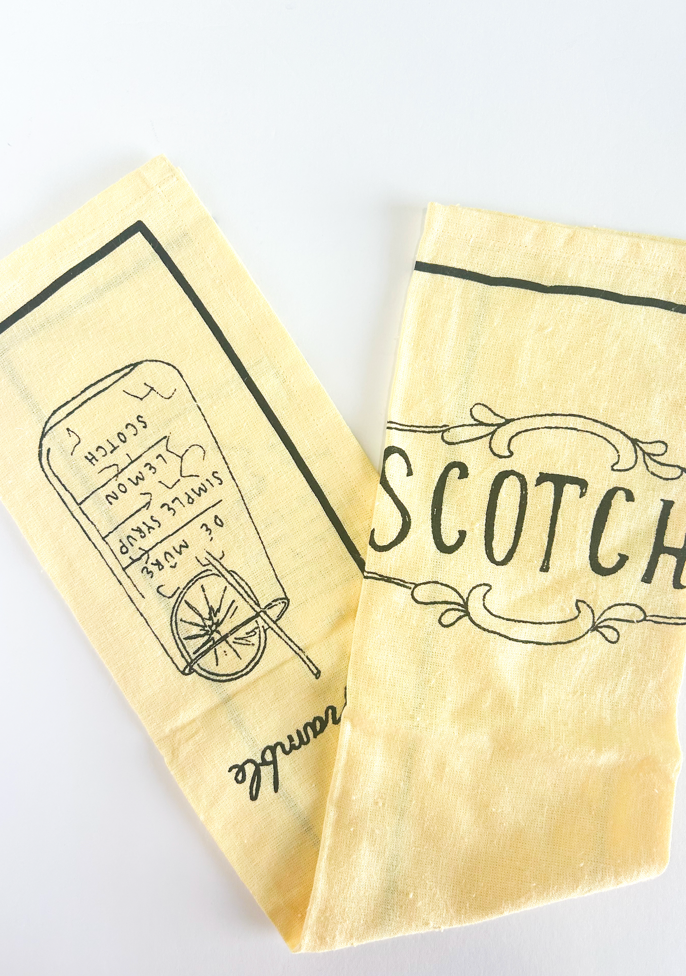 Cocktail Tea Towel - Scotch