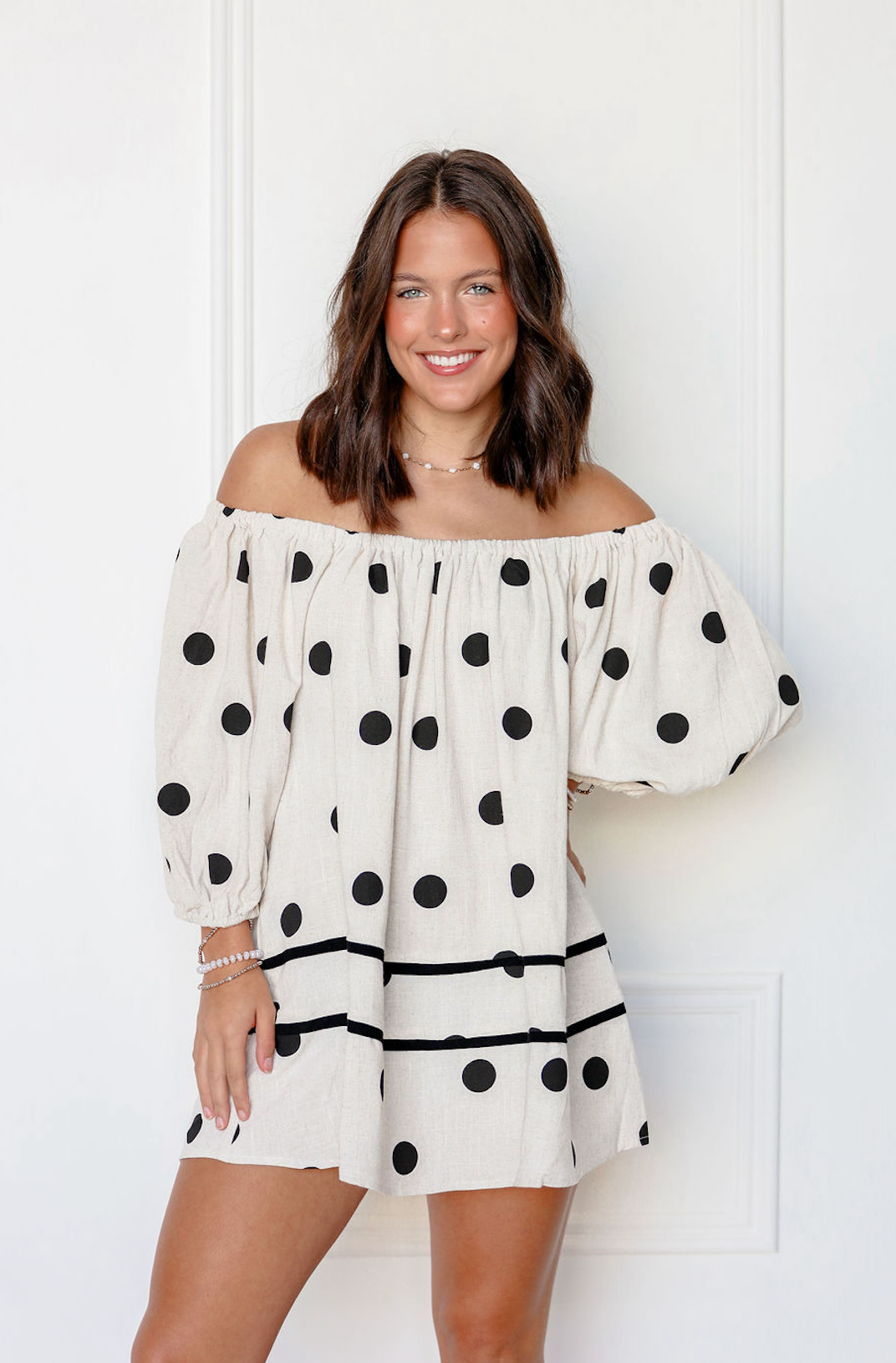 Polka Dot Shift Dress