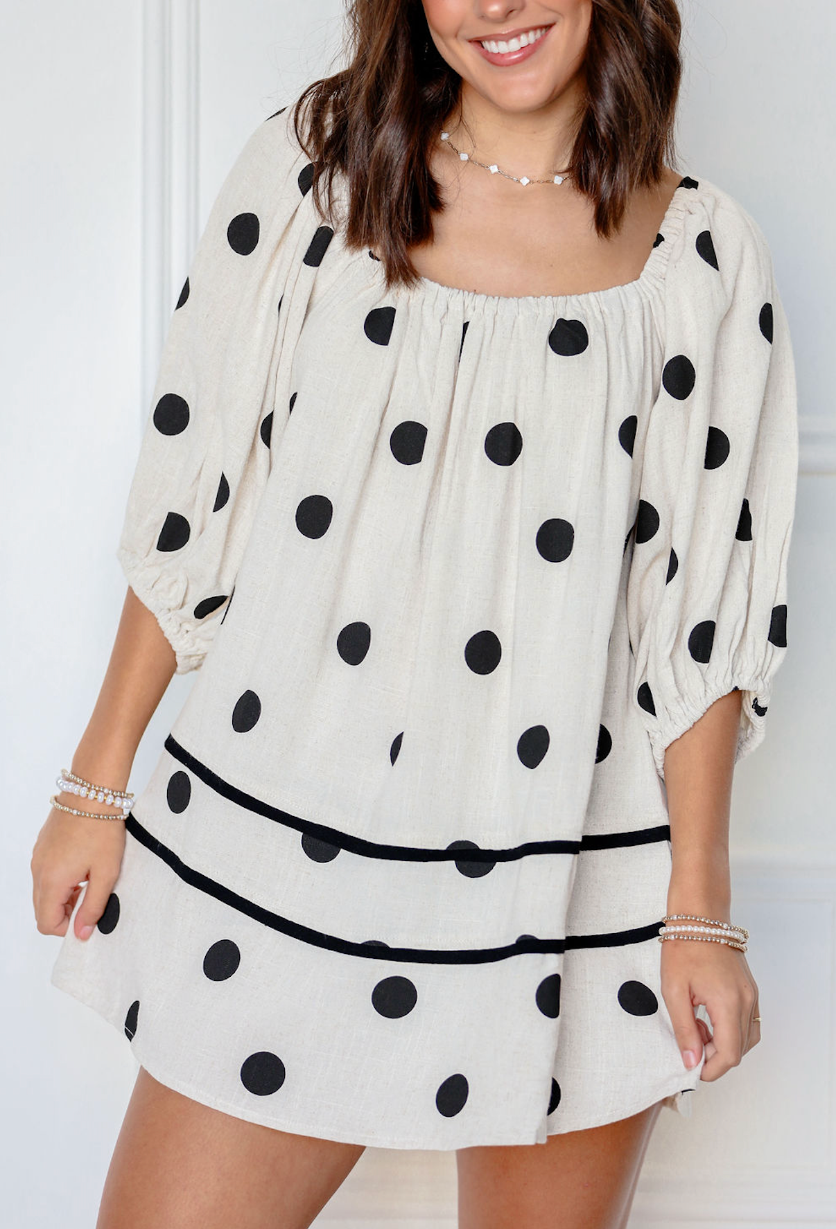 Polka Dot Shift Dress
