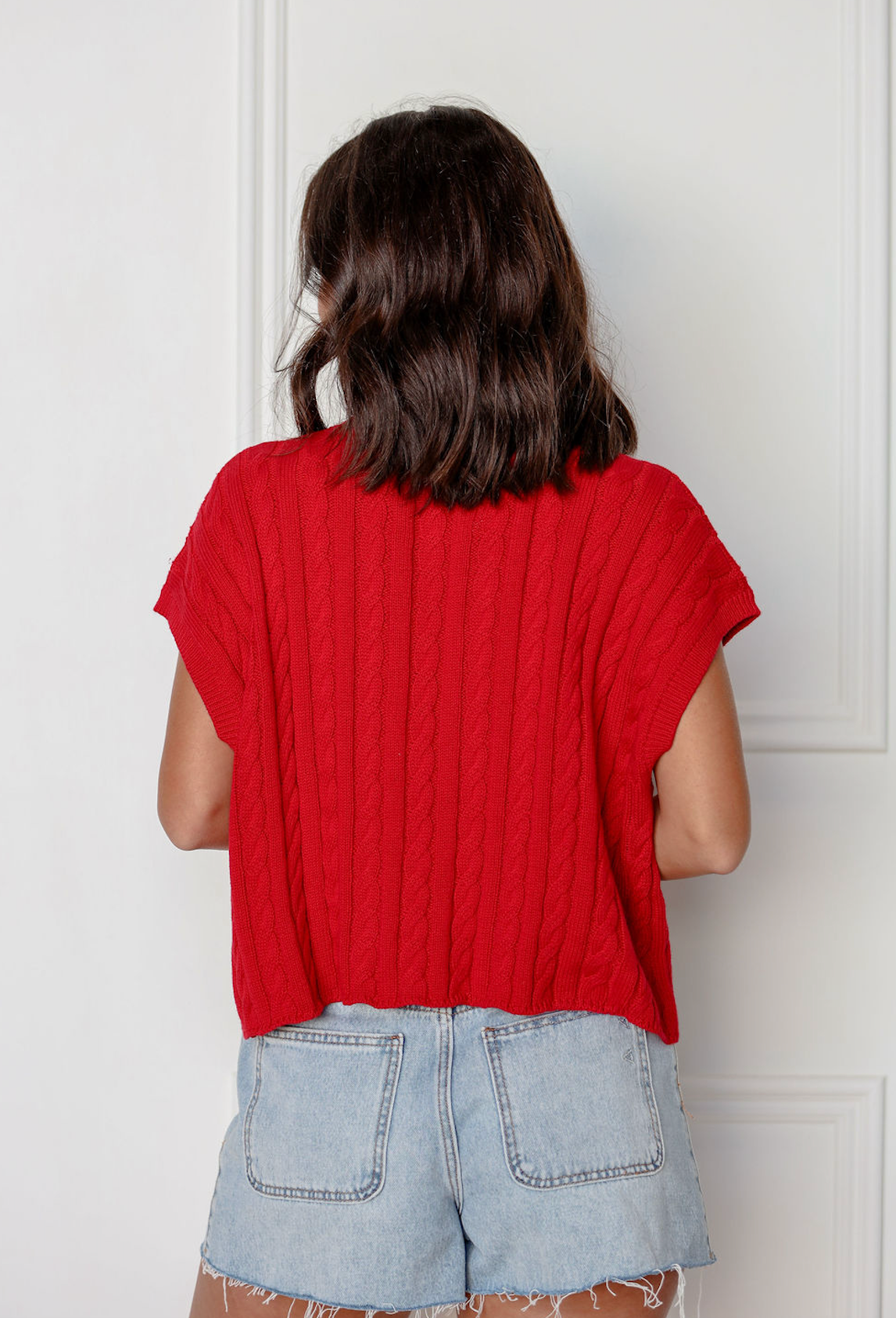 Eliana Sweater Top Red