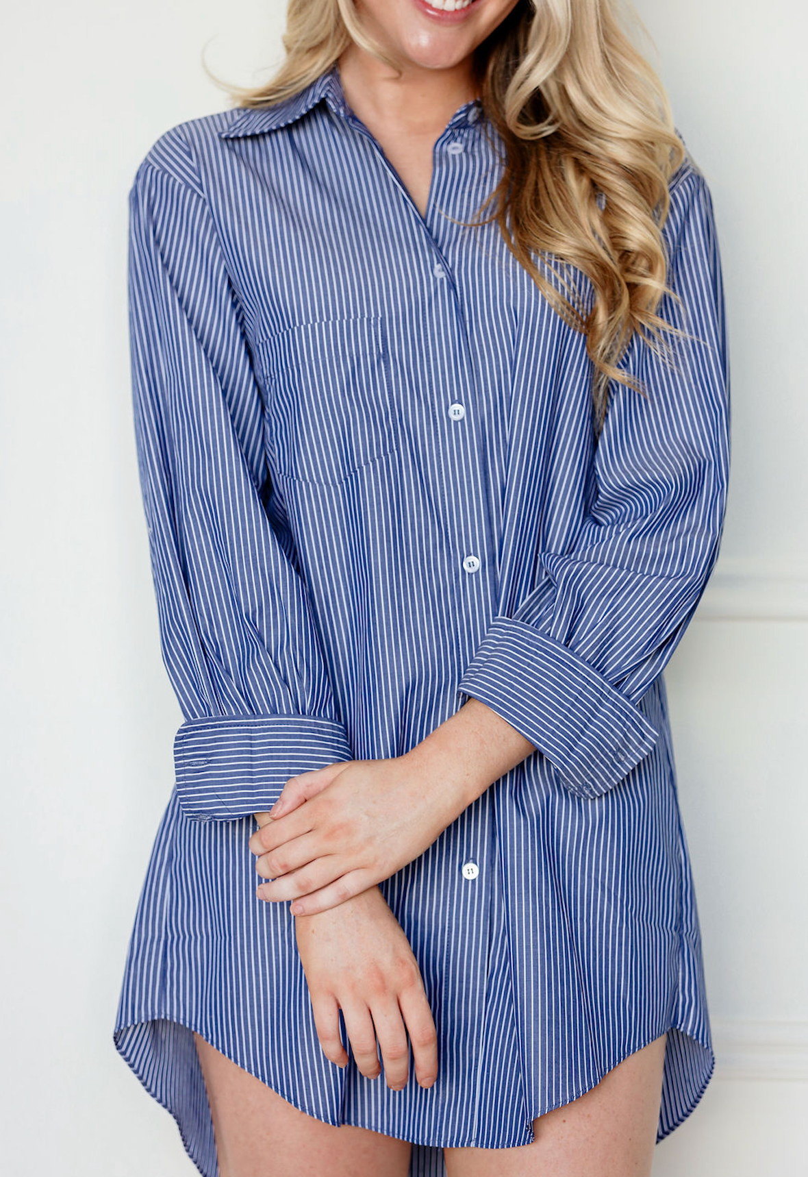 Nadia Stripe Shirt Dress
