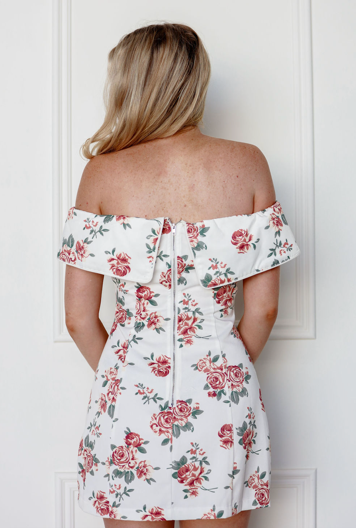 Floral Off Shoulder Mini Dress