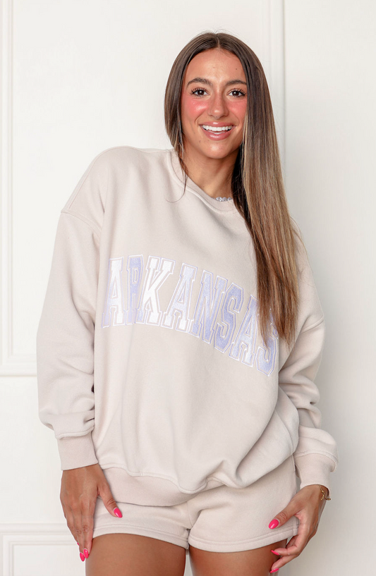 Arkansas Varsity Sweatshirt Sandstone