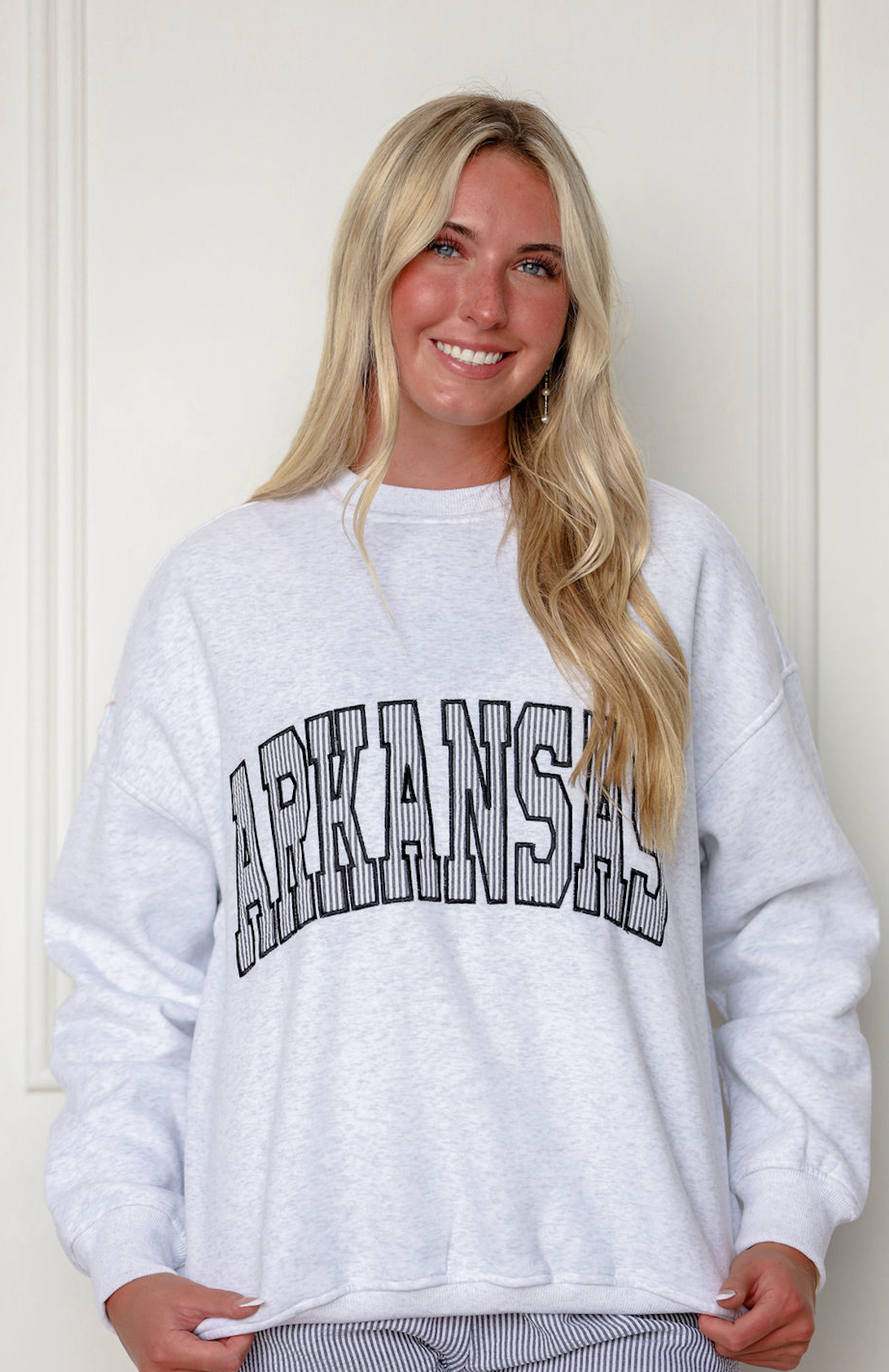 Arkansas Seersucker Sweatshirt