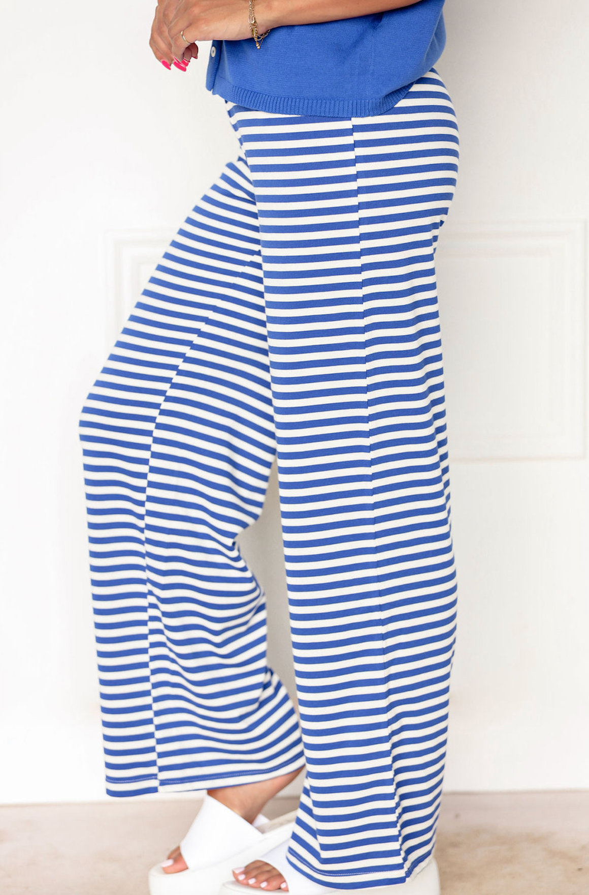 Brooke Striped Pants Royal