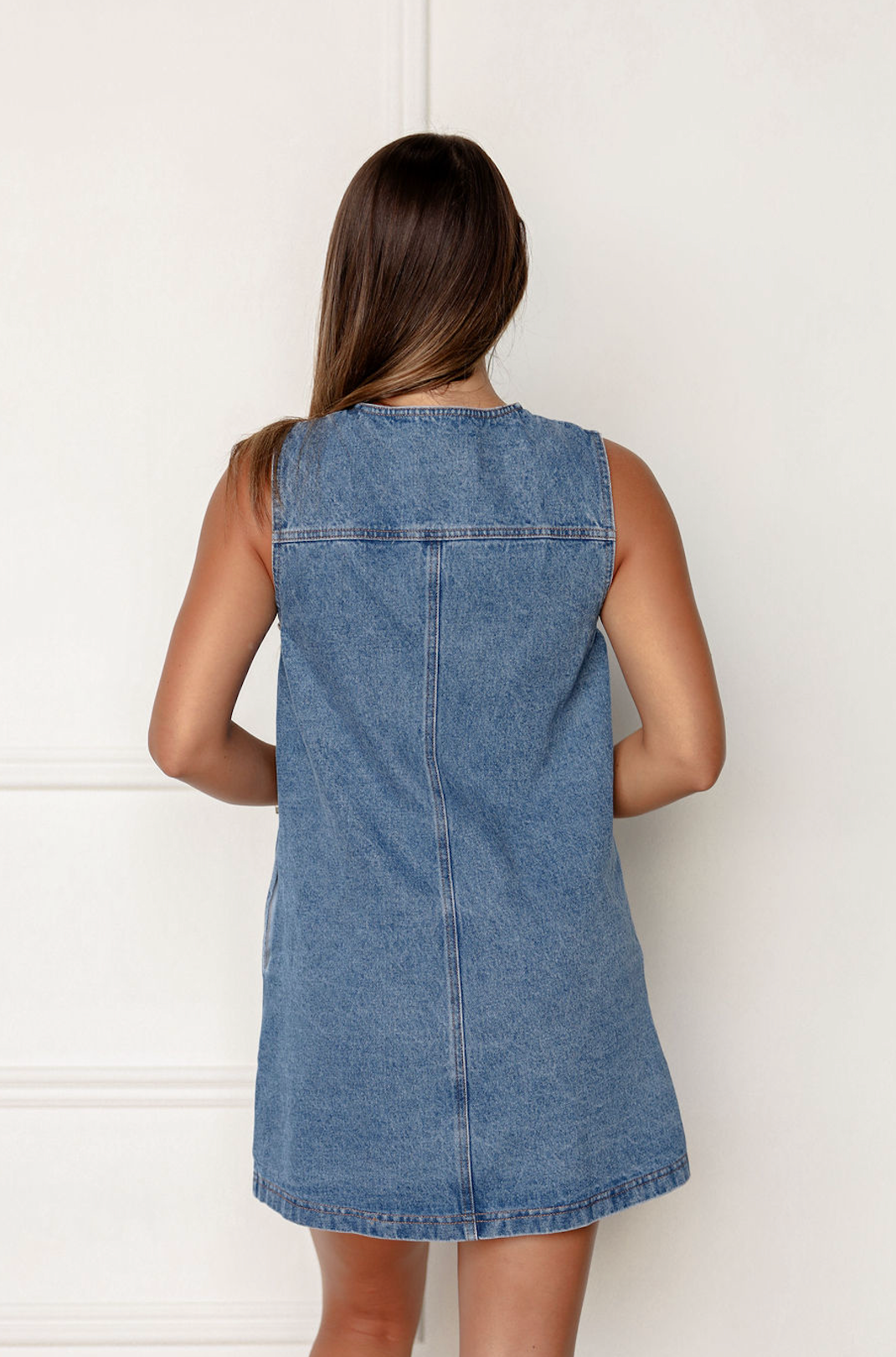 Button Down Denim Dress