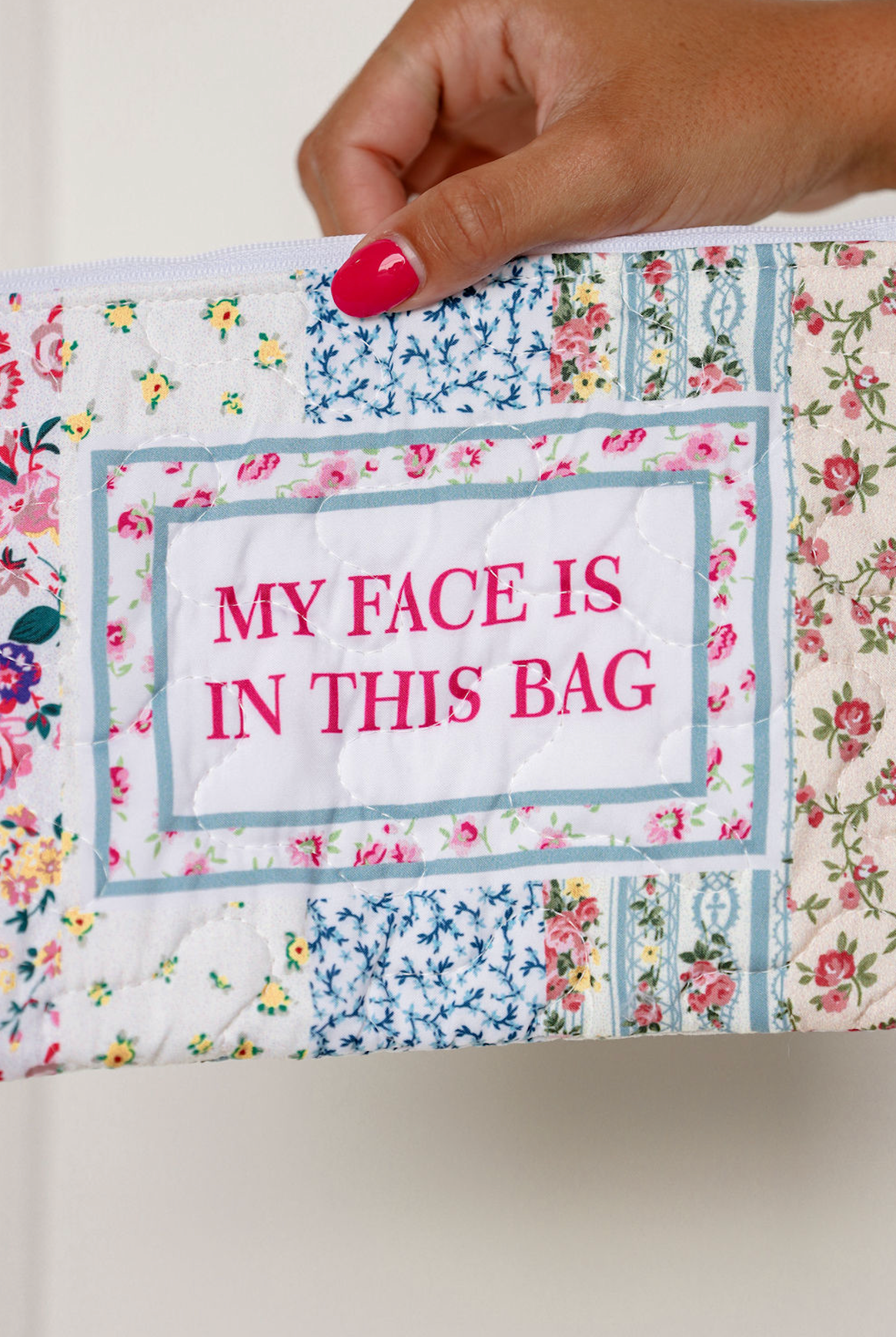 My Face Quilted Makeup Bag